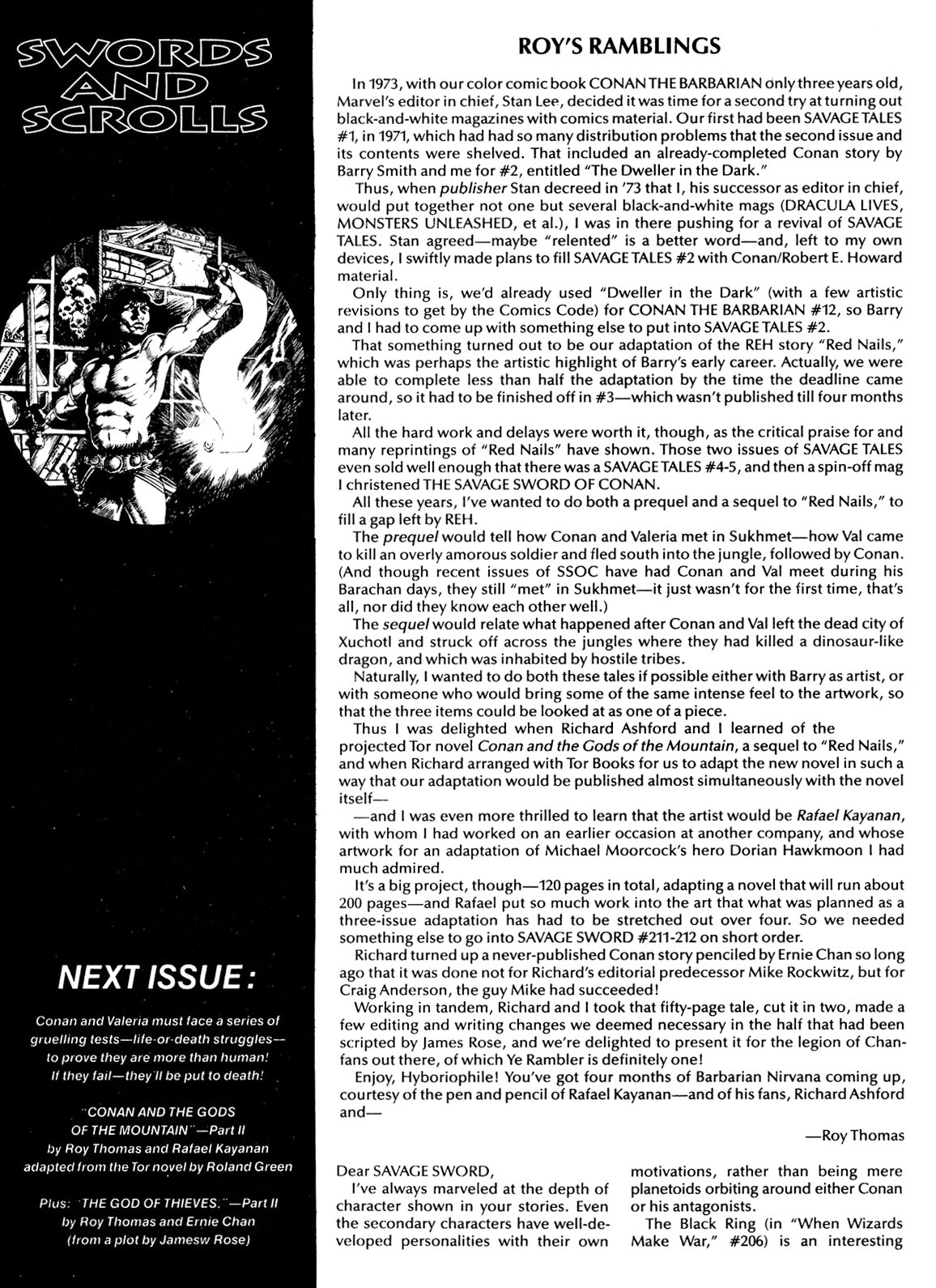 Read online The Savage Sword Of Conan comic -  Issue #211 - 60