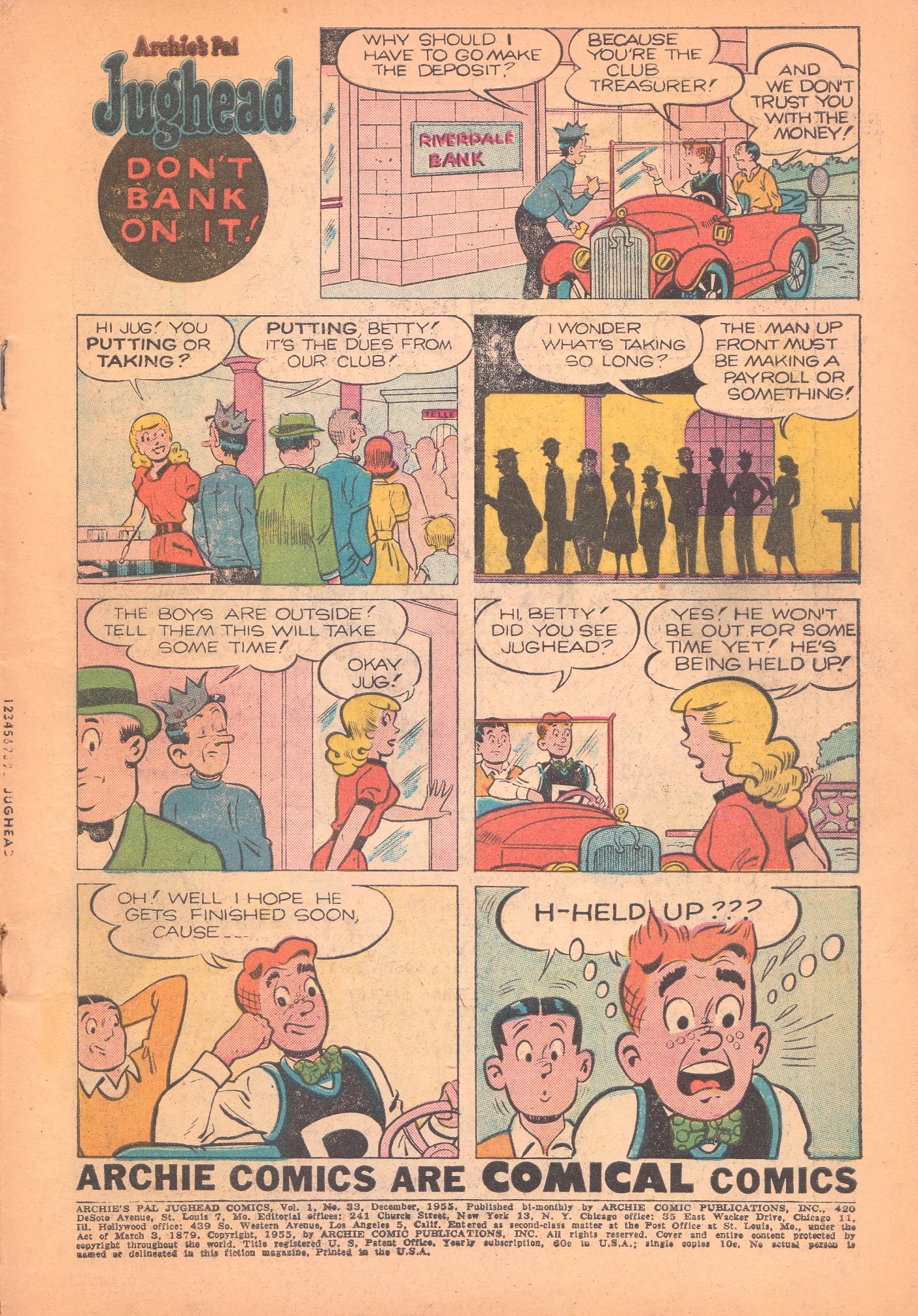 Read online Archie's Pal Jughead comic -  Issue #33 - 3