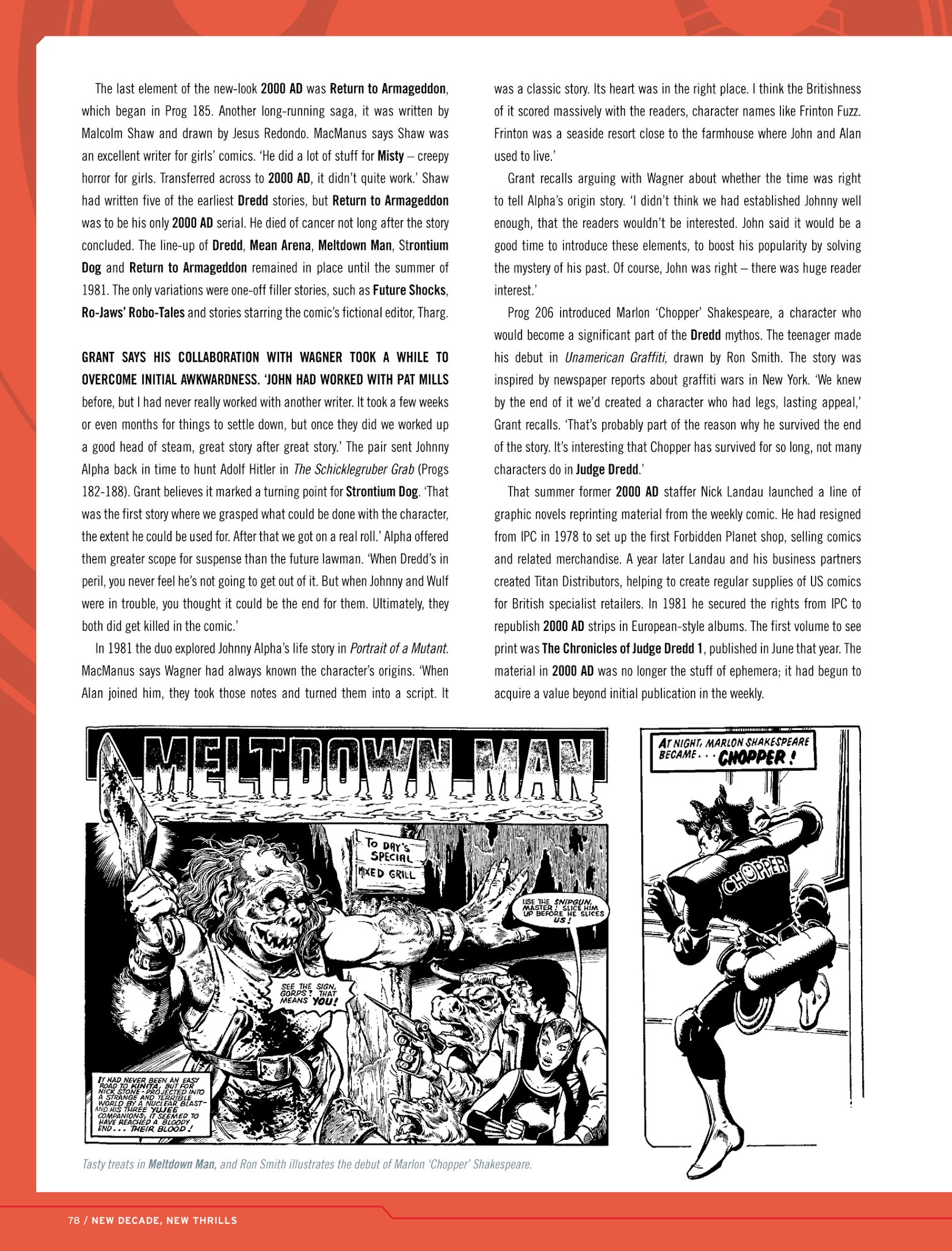 Read online Thrill-Power Overload: Forty Years of 2000 AD: Revised, Updated and Expanded! comic -  Issue # TPB (Part 1) - 79