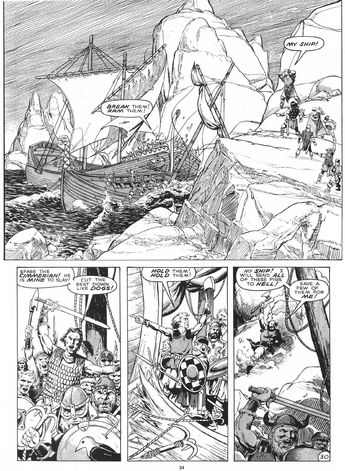 Read online The Savage Sword Of Conan comic -  Issue #170 - 36