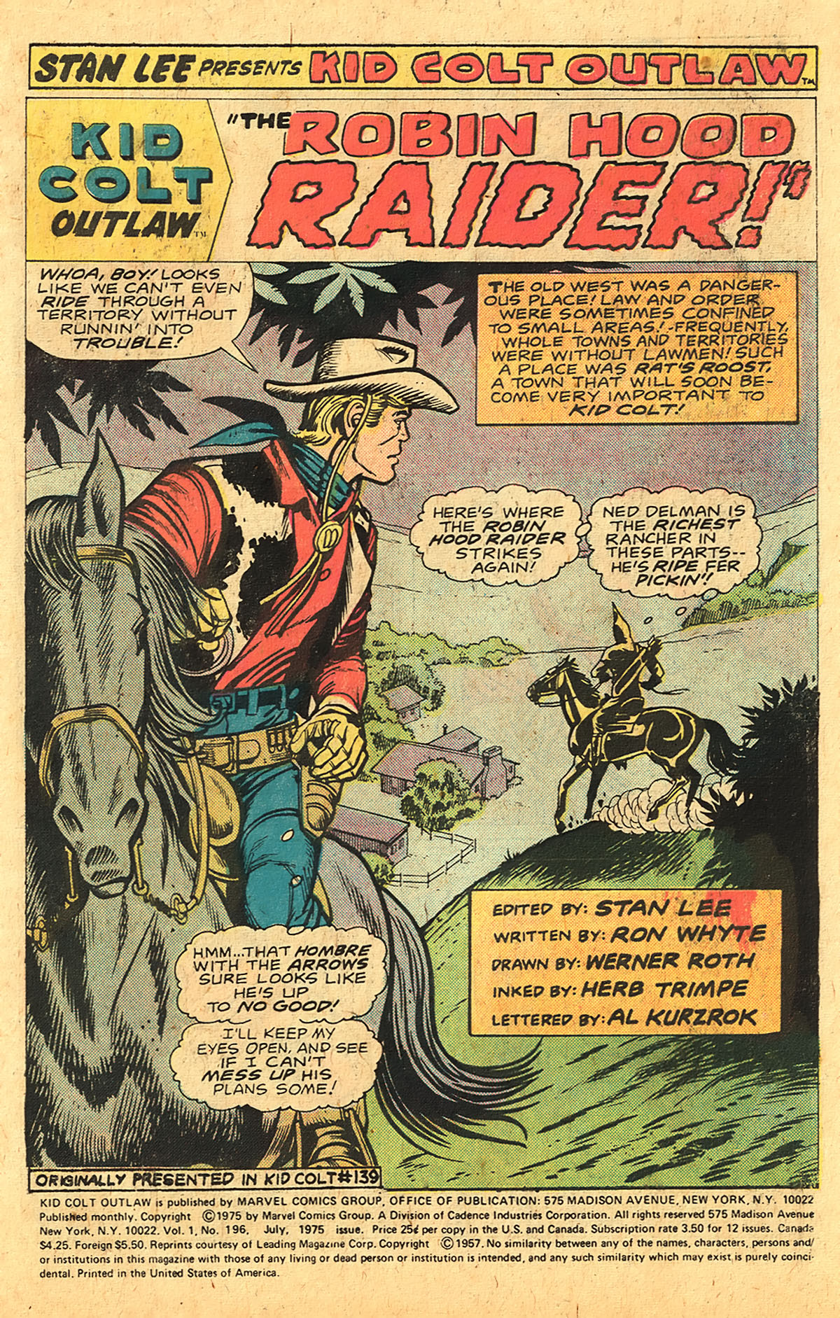 Read online Kid Colt Outlaw comic -  Issue #196 - 3