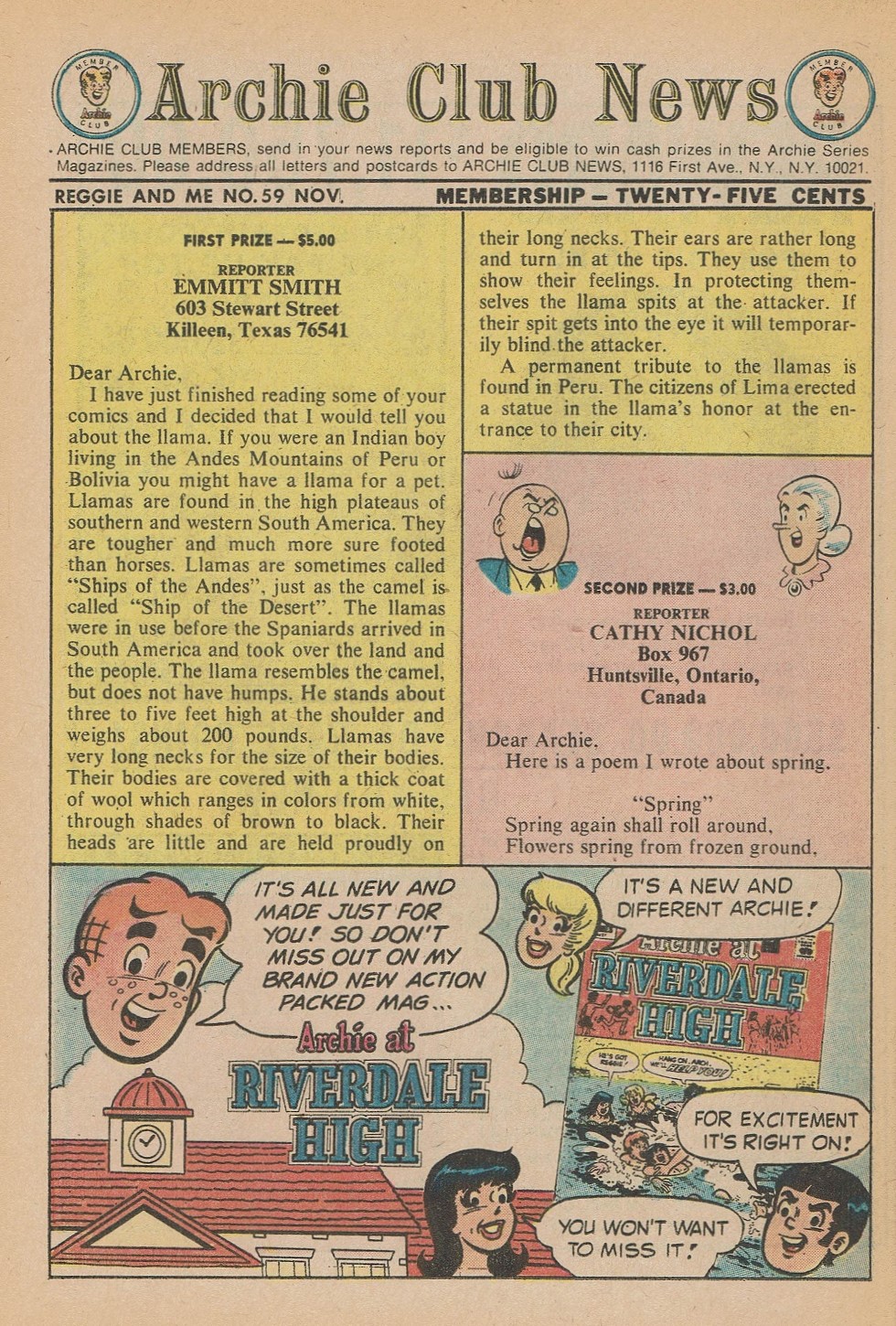 Read online Reggie and Me (1966) comic -  Issue #59 - 36
