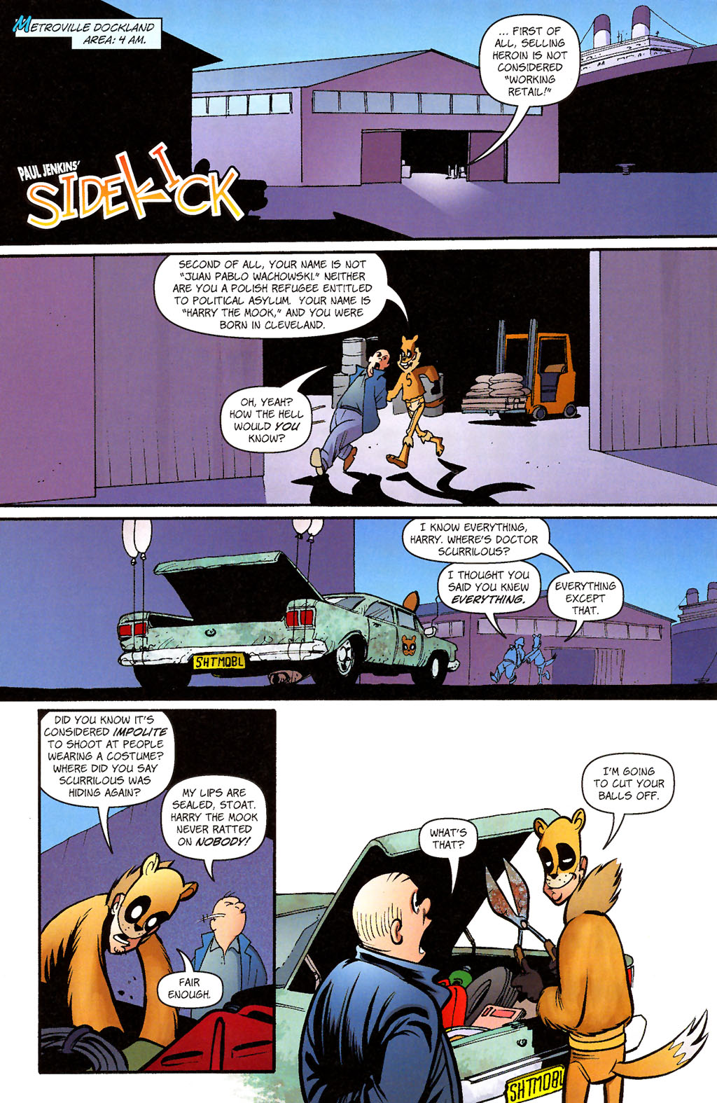 Read online Paul Jenkins' Sidekick comic -  Issue #3 - 3