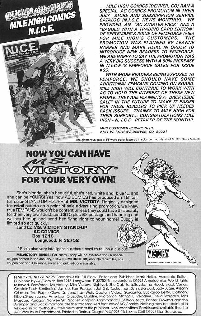 Read online Femforce comic -  Issue #66 - 2