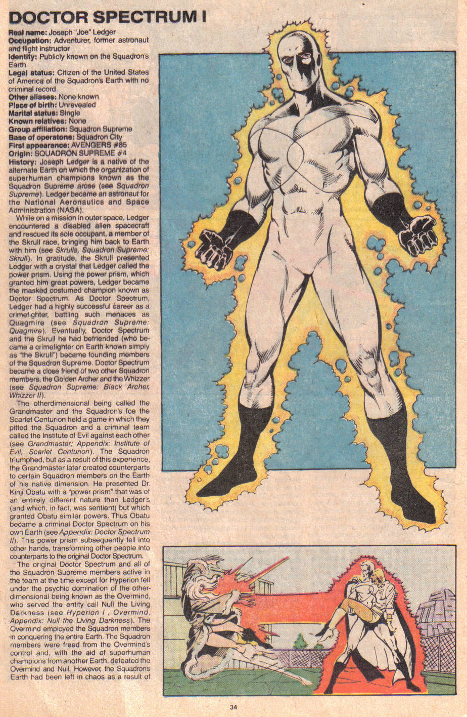Read online The Official Handbook of the Marvel Universe: Update '89 comic -  Issue #2 - 36