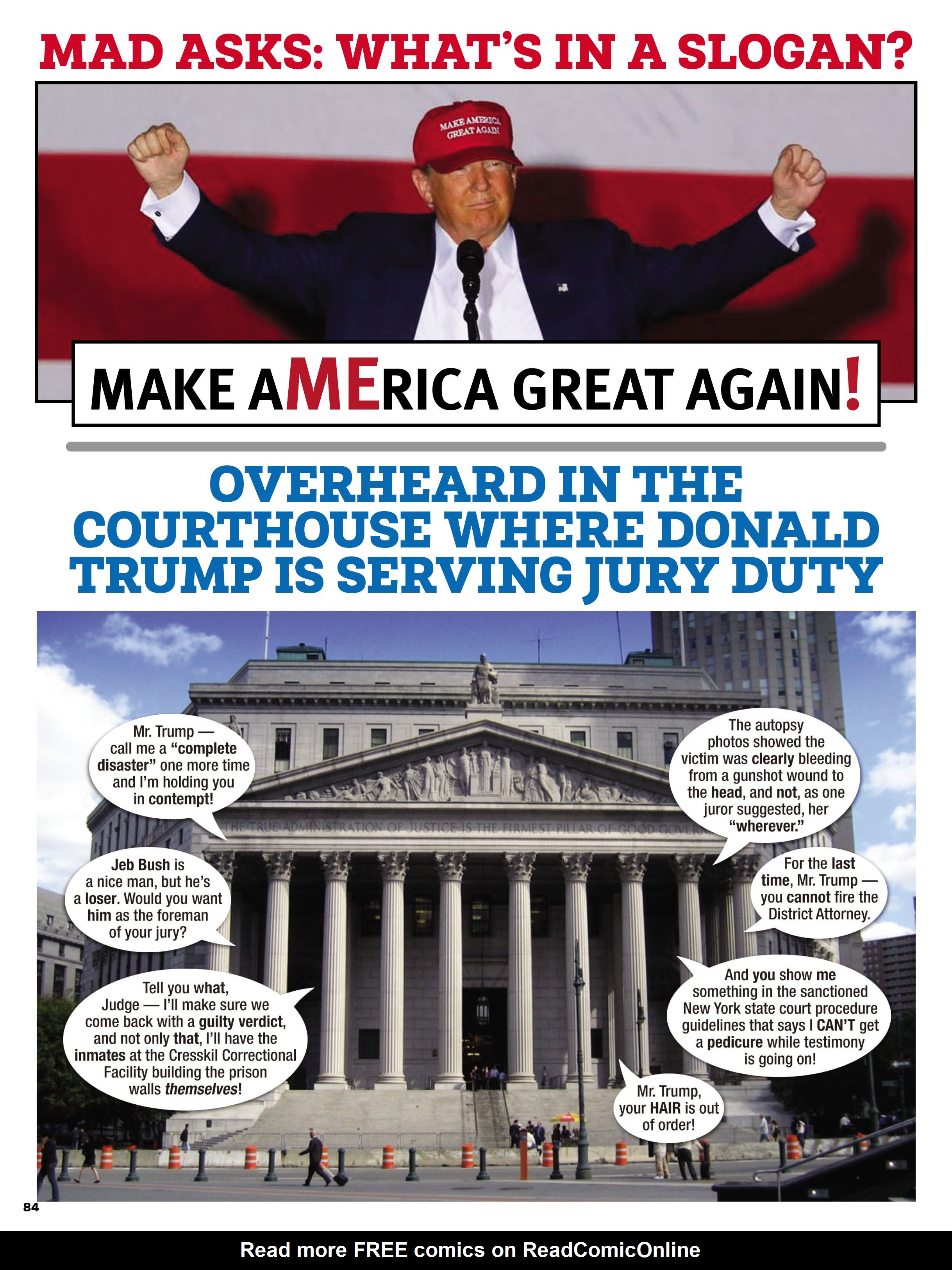 Read online MAD About Trump: A Brilliant Look at Our Brainless President comic -  Issue # TPB - 86