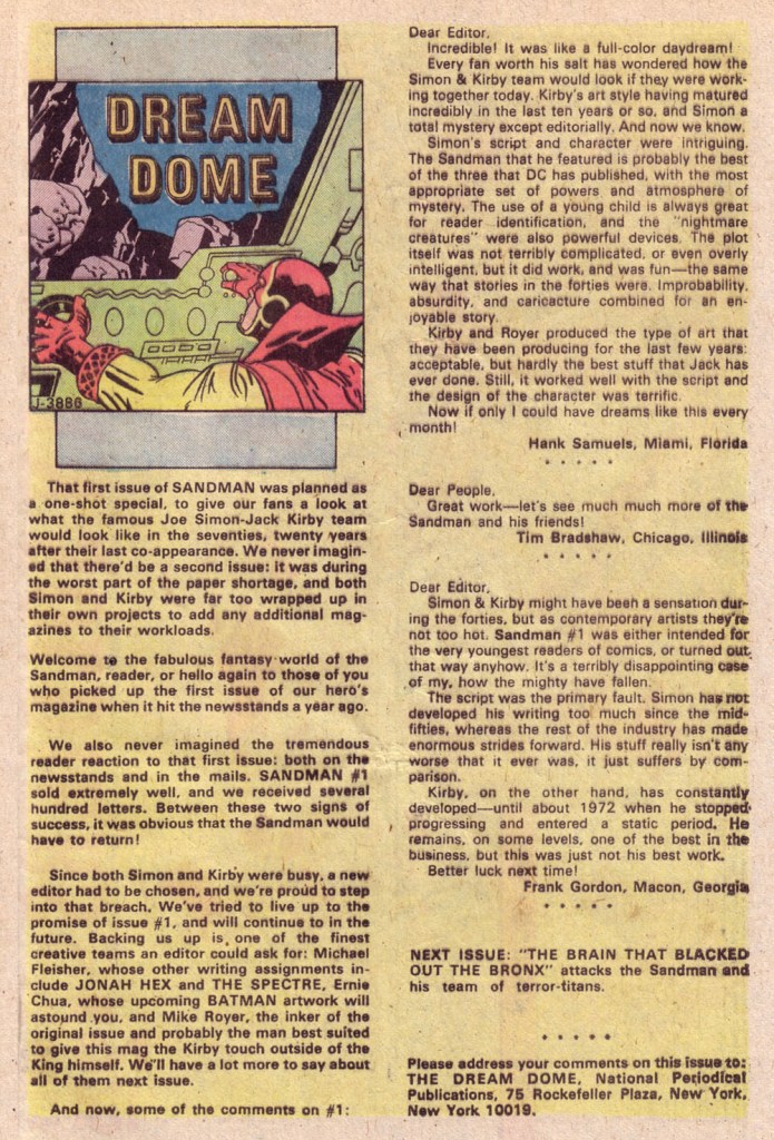 The Sandman (1974) issue 2 - Page 23