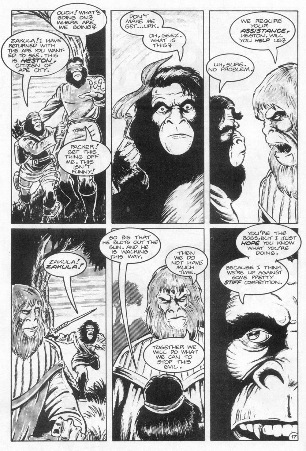 Read online Planet of the Apes (1990) comic -  Issue #22 - 19