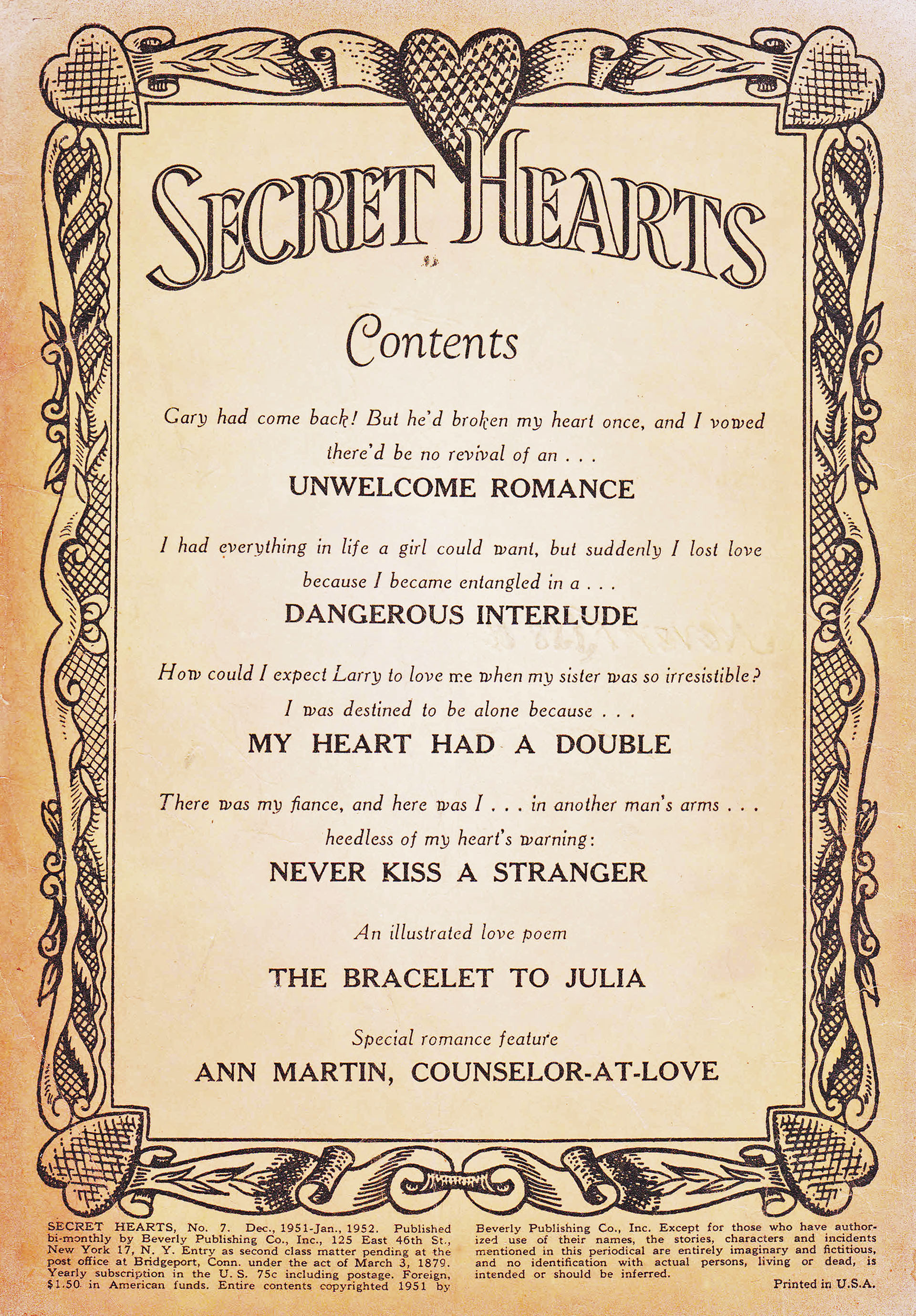Read online Secret Hearts comic -  Issue #7 - 2