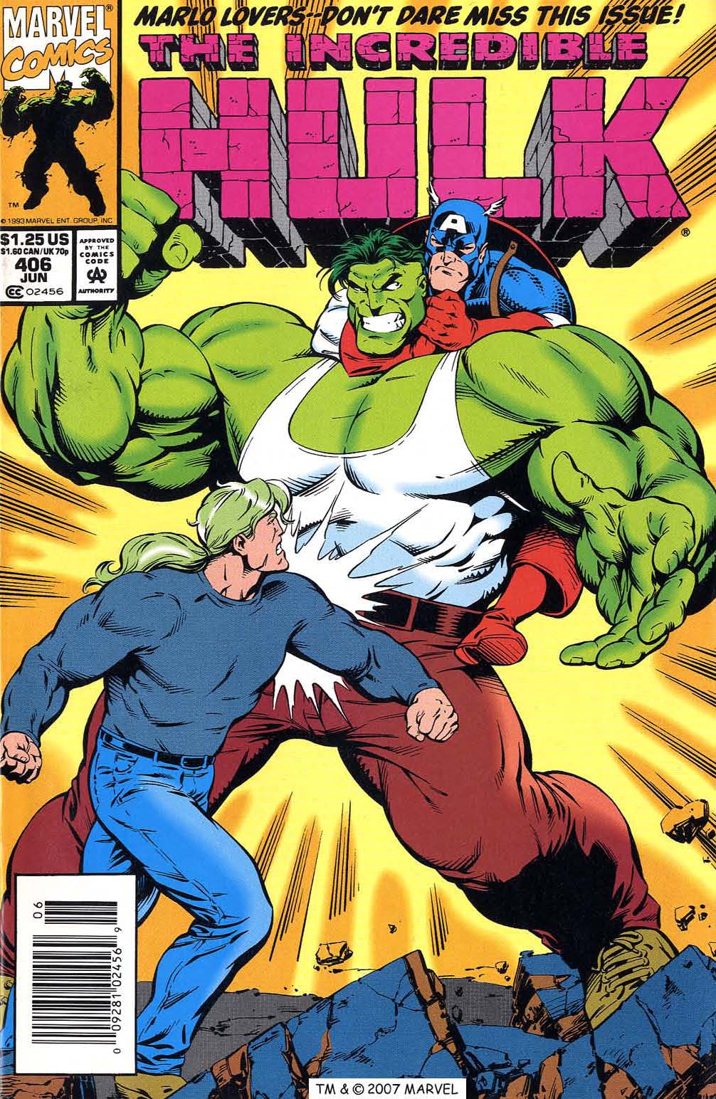 Read online The Incredible Hulk (1968) comic -  Issue #406 - 1