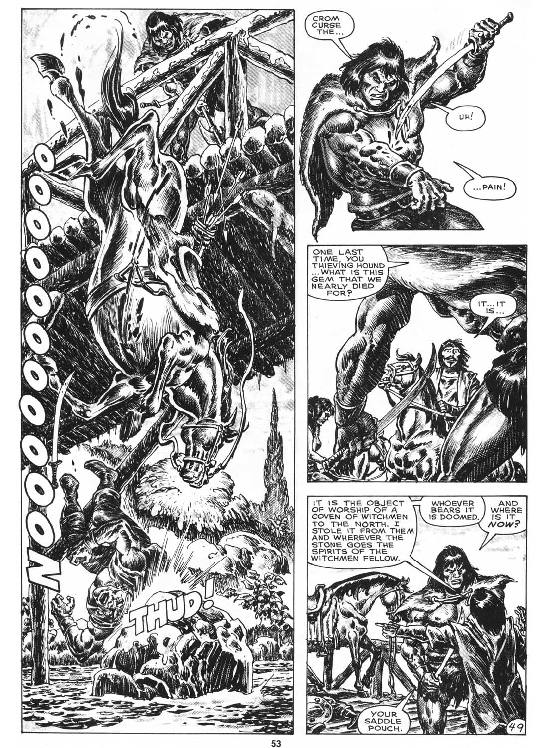 Read online The Savage Sword Of Conan comic -  Issue #158 - 55