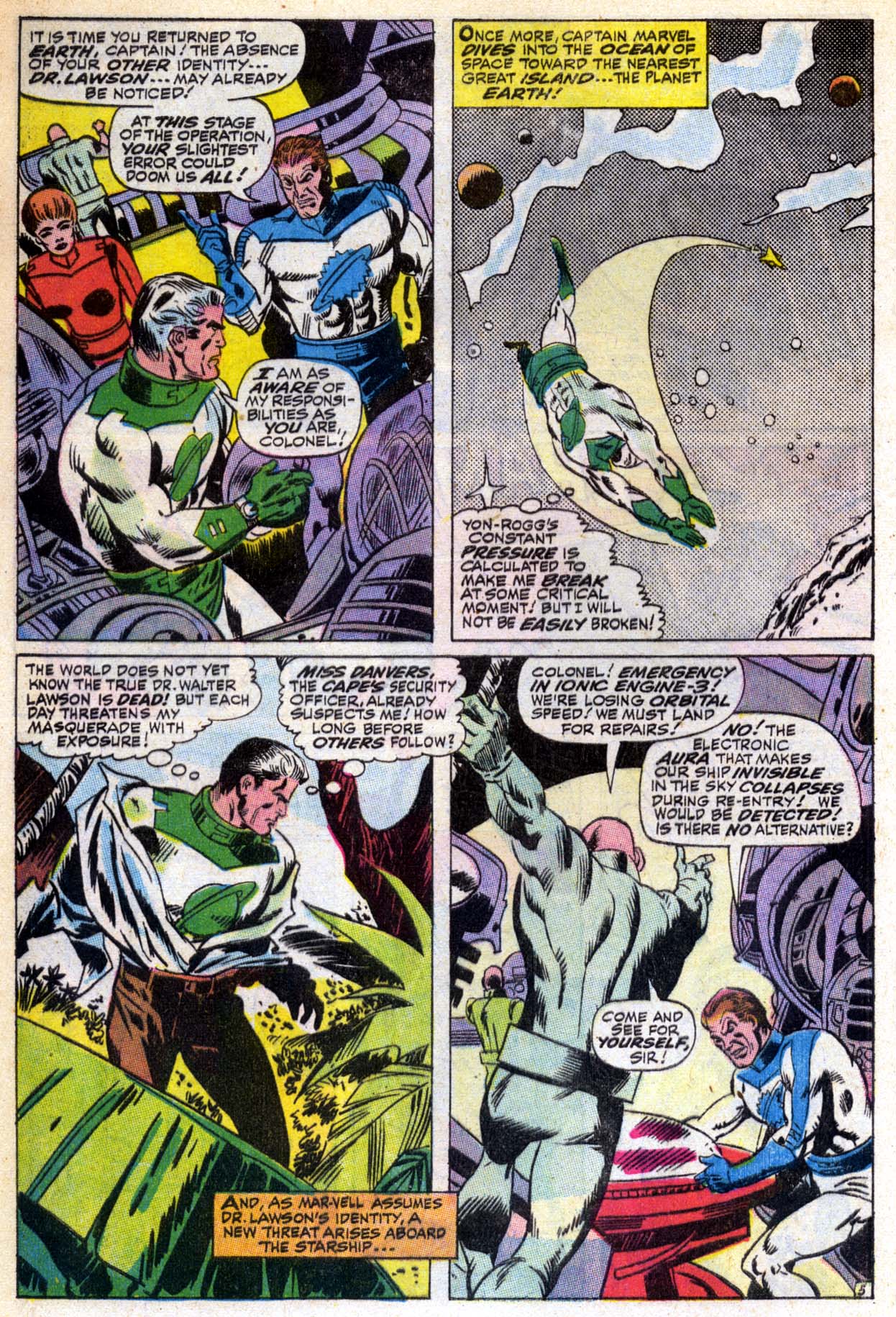 Read online Captain Marvel (1968) comic -  Issue #6 - 6