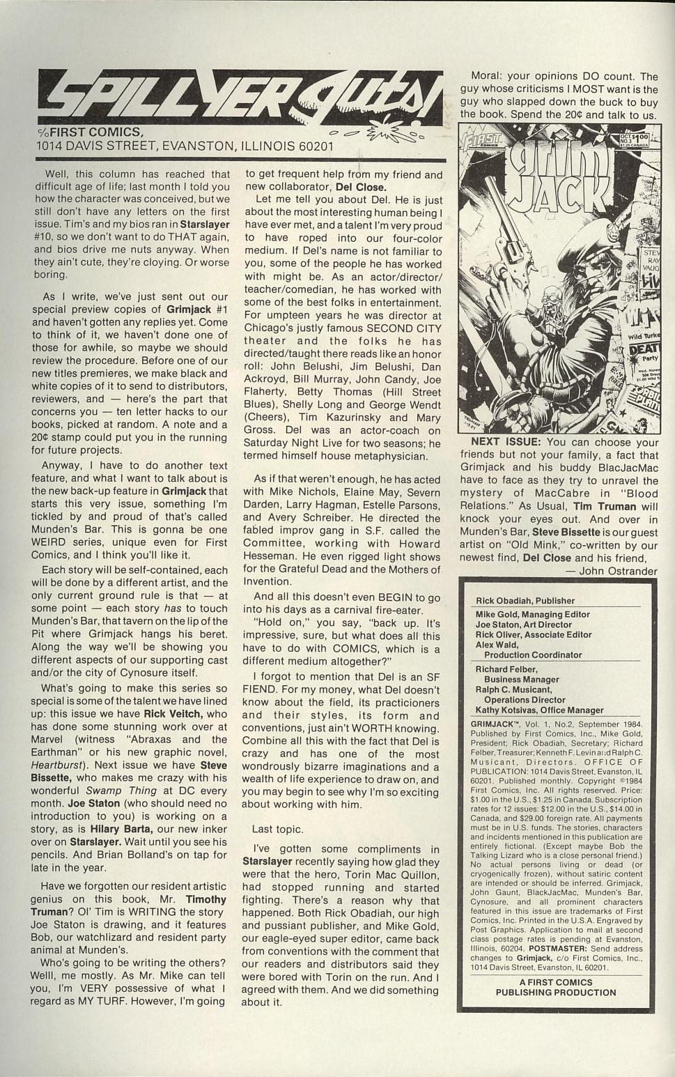 Read online Grimjack comic -  Issue #2 - 2