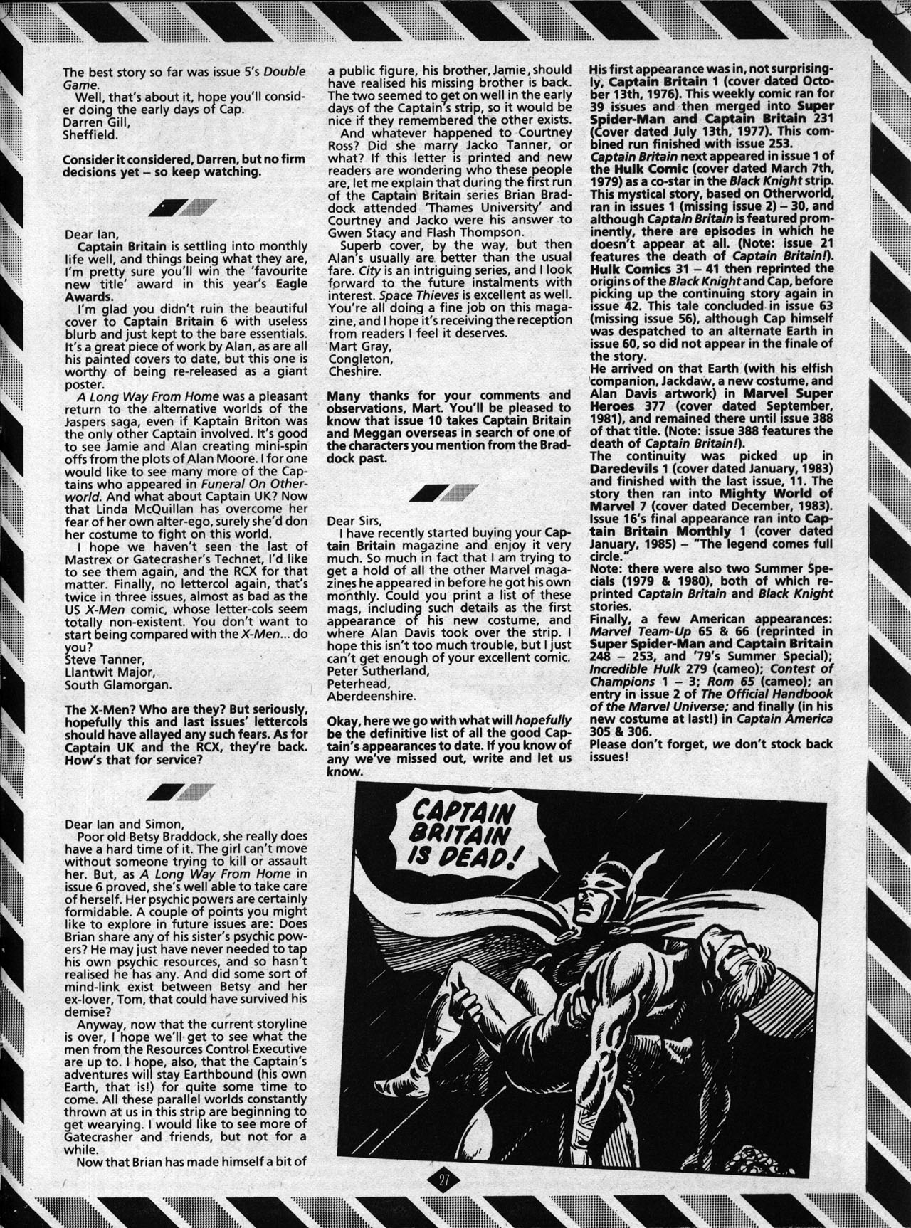 Read online Captain Britain (1985) comic -  Issue #8 - 27