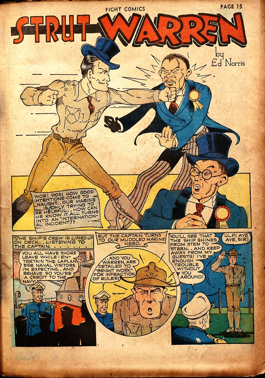 Read online Fight Comics comic -  Issue #17 - 18