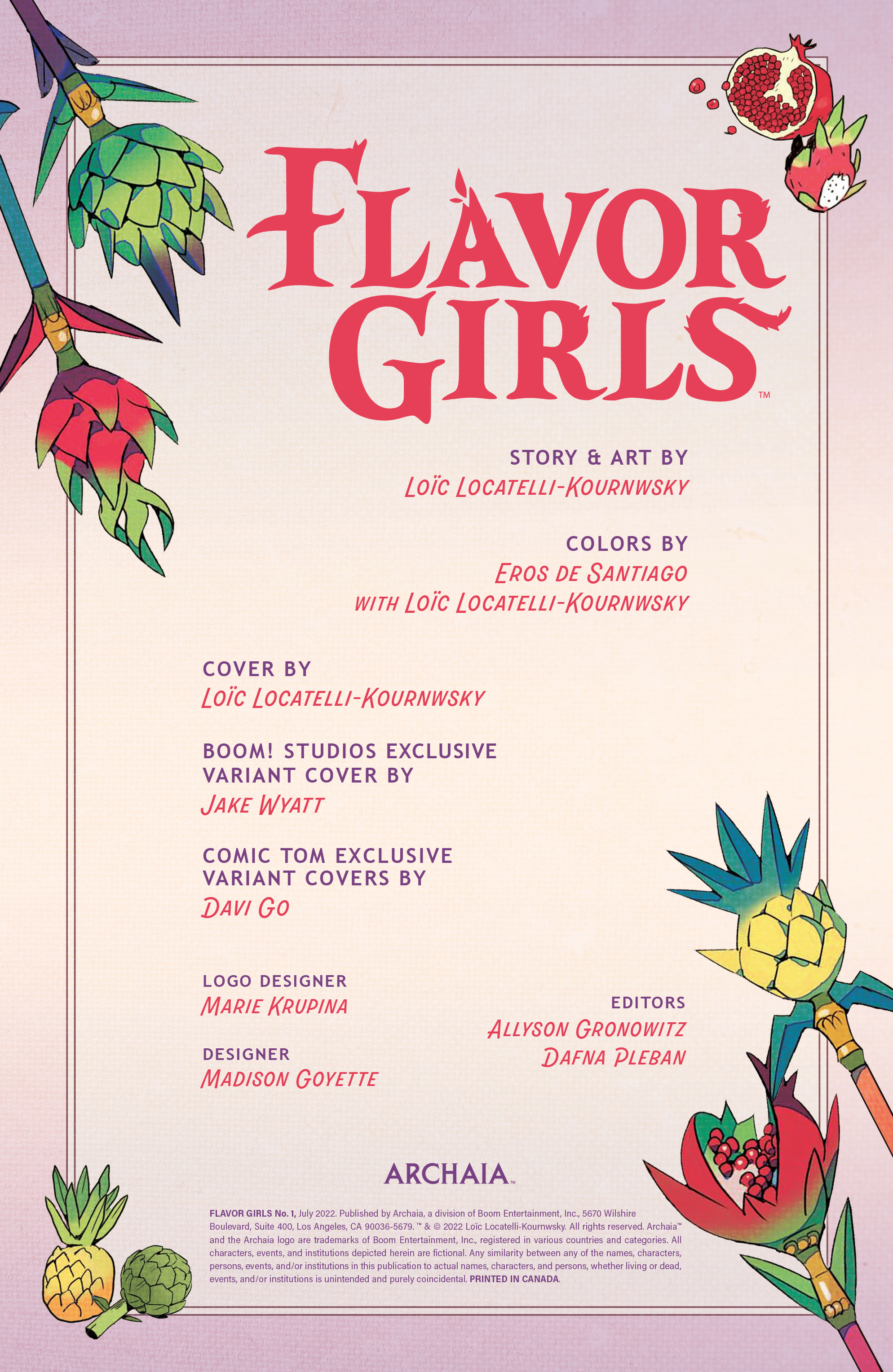Read online Flavor Girls comic -  Issue #1 - 2