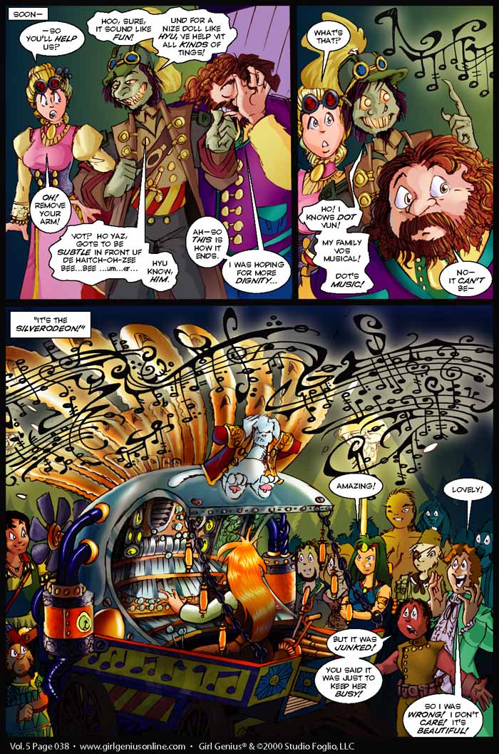 Read online Girl Genius (2002) comic -  Issue #5 - 38