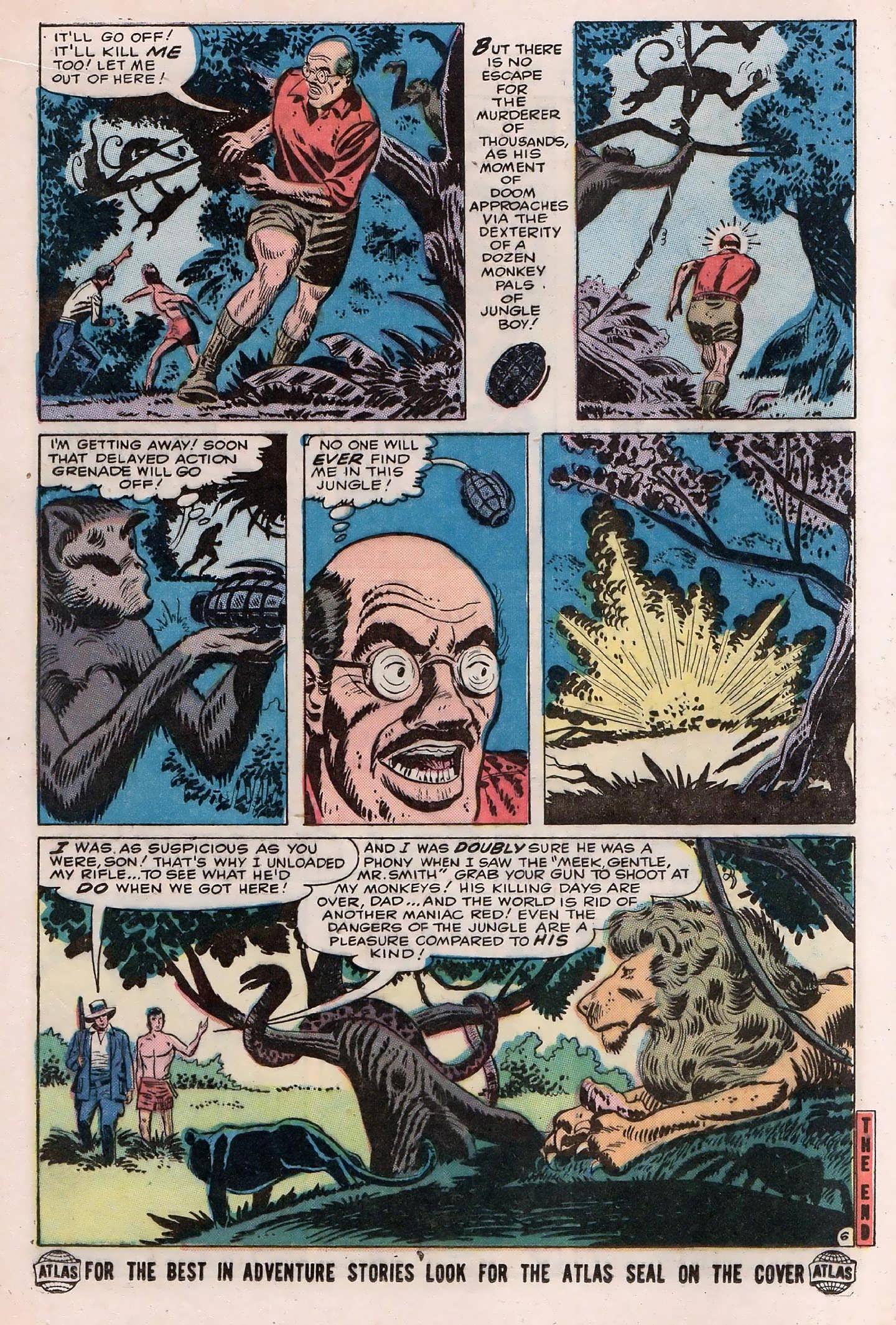 Read online Jungle Action (1954) comic -  Issue #4 - 16
