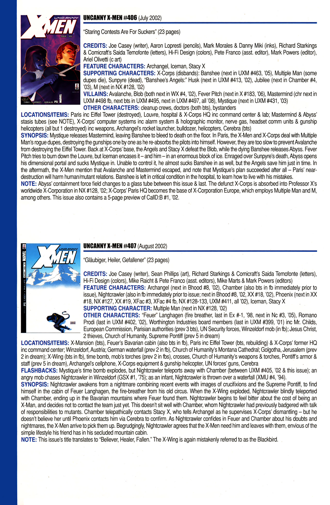 Read online Official Index to the Marvel Universe comic -  Issue #10 - 64