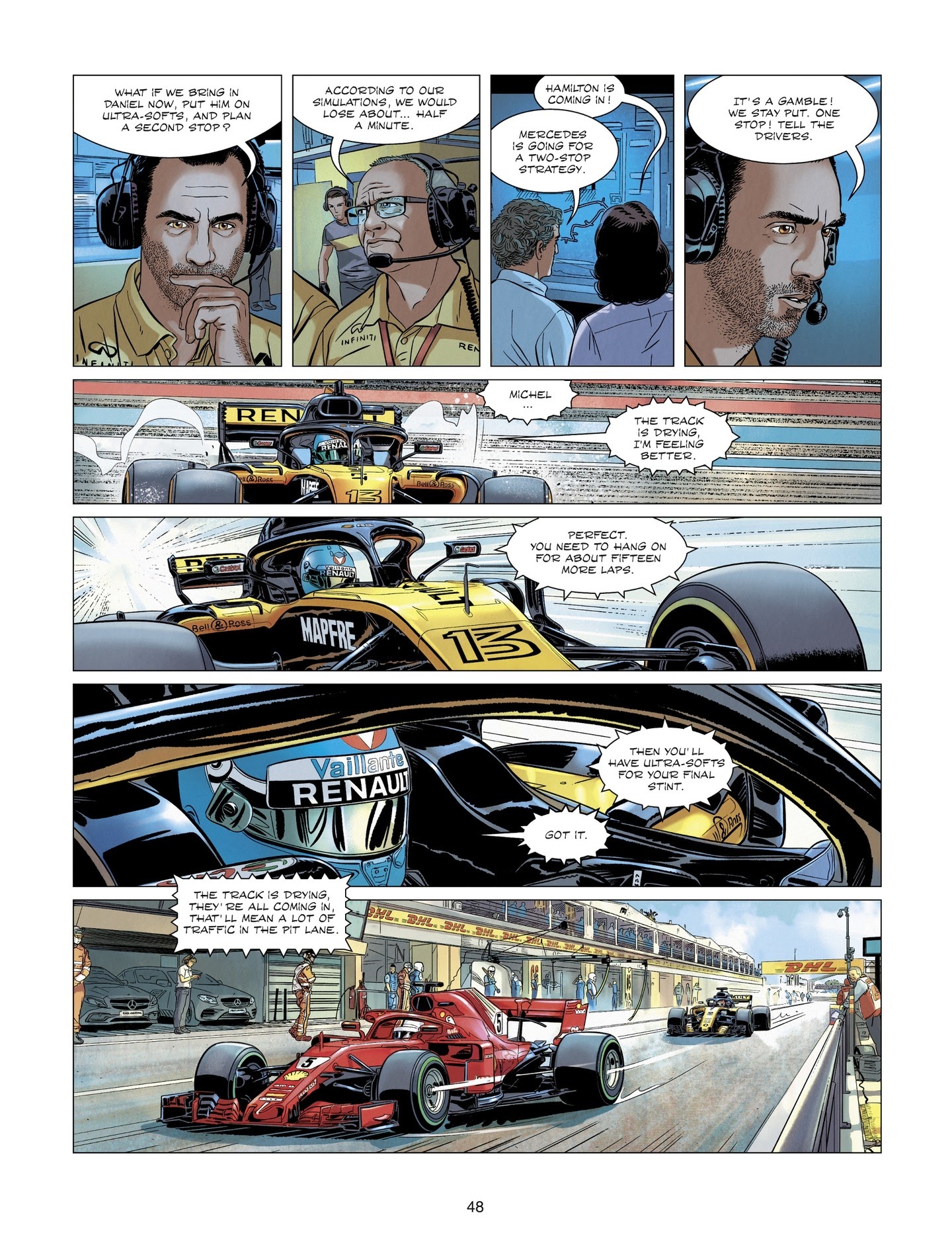 Read online Michel Vaillant comic -  Issue #8 - 48