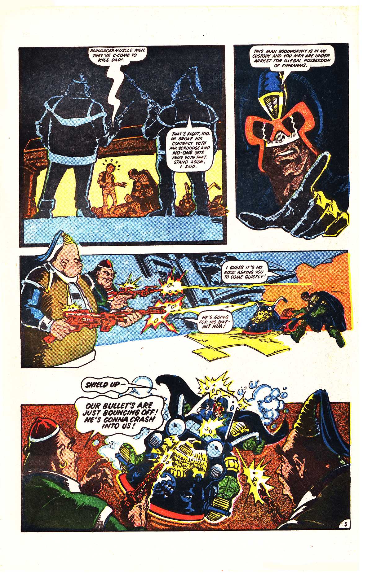 Read online Judge Dredd: The Early Cases comic -  Issue #6 - 7