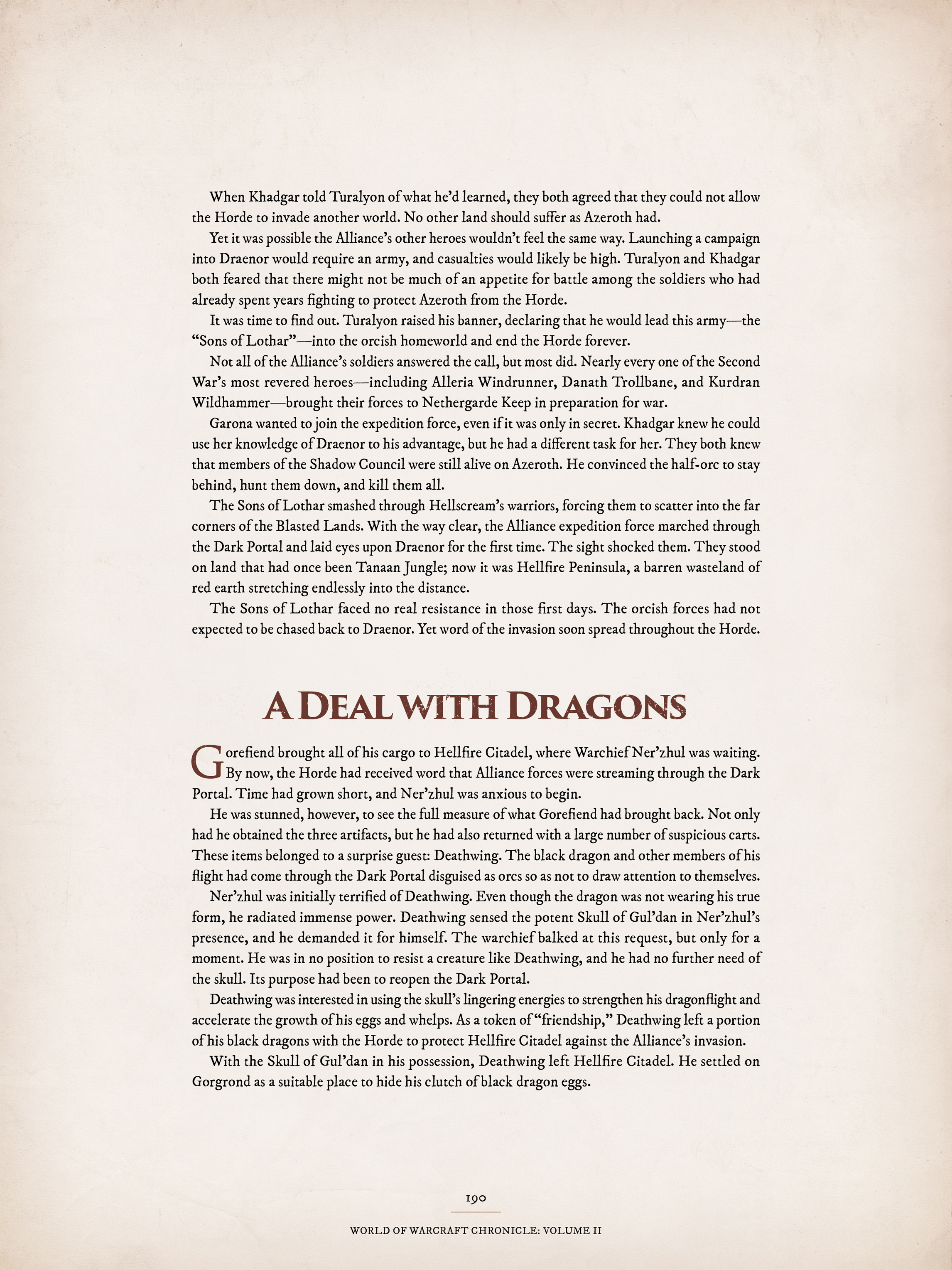 Read online World of Warcraft Chronicle Vol. 2 comic -  Issue # Full - 185