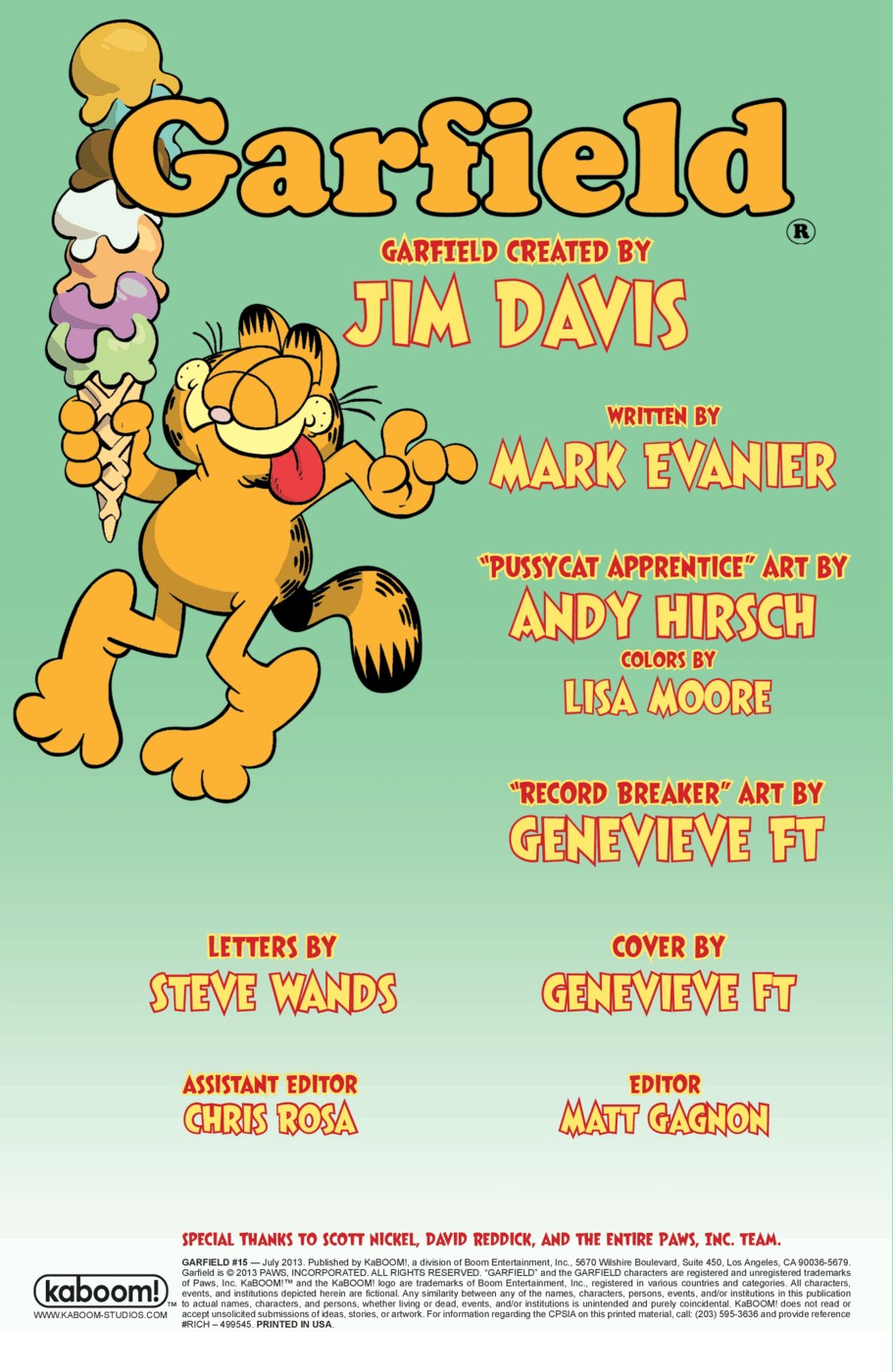 Read online Garfield comic -  Issue #15 - 2