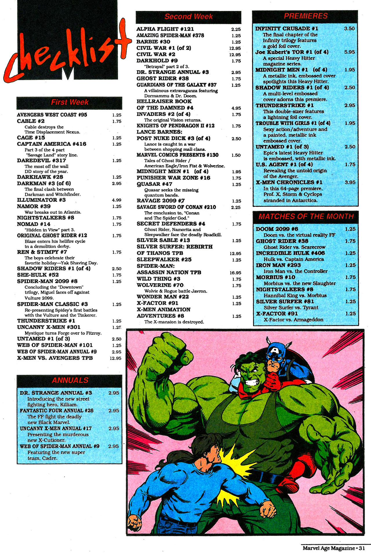 Read online Marvel Age comic -  Issue #124 - 31