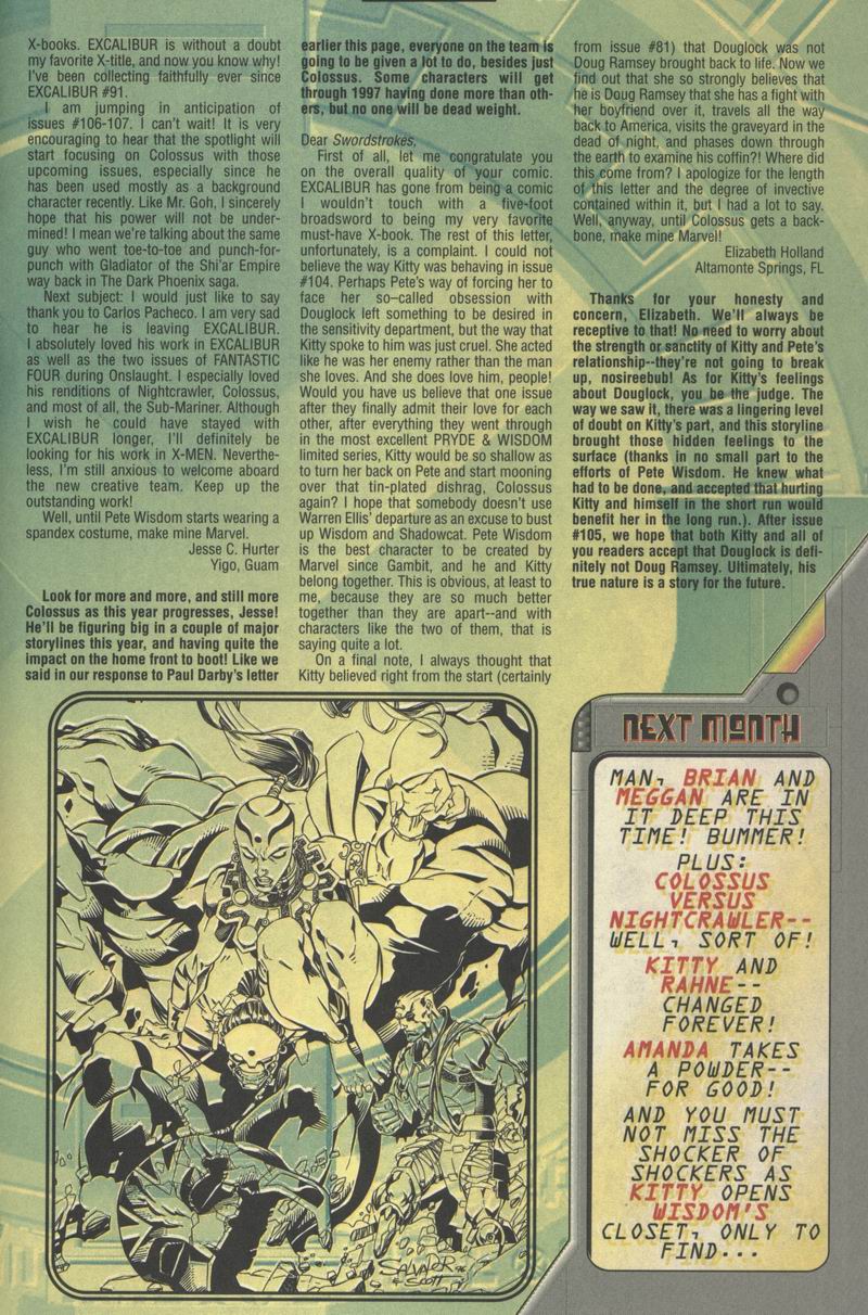 Read online Excalibur (1988) comic -  Issue #107 - 25