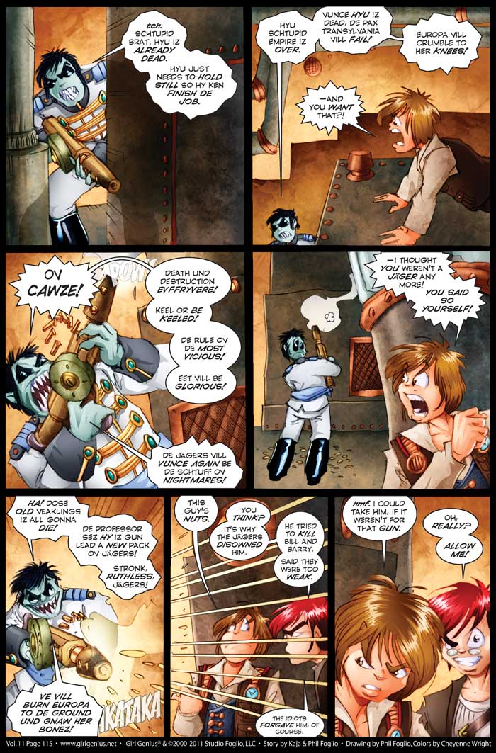 Read online Girl Genius (2002) comic -  Issue #11 - 119
