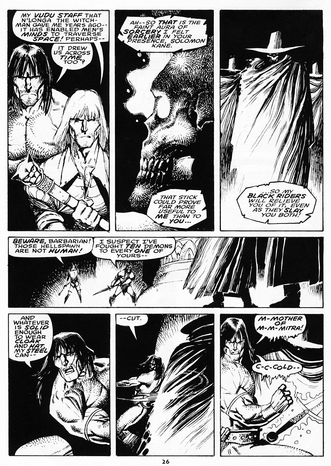 Read online The Savage Sword Of Conan comic -  Issue #220 - 27