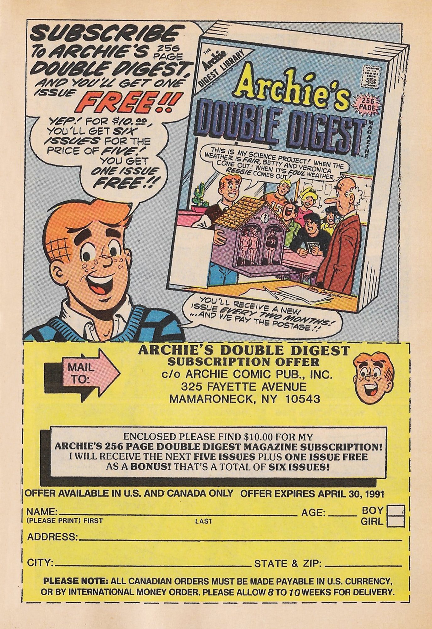 Read online Archie Digest Magazine comic -  Issue #105 - 121