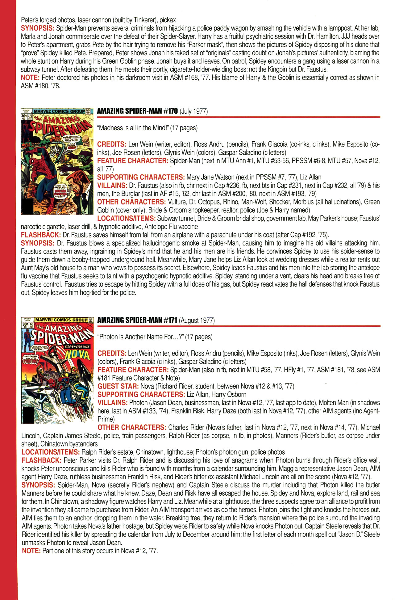 Read online Official Index to the Marvel Universe comic -  Issue #4 - 12