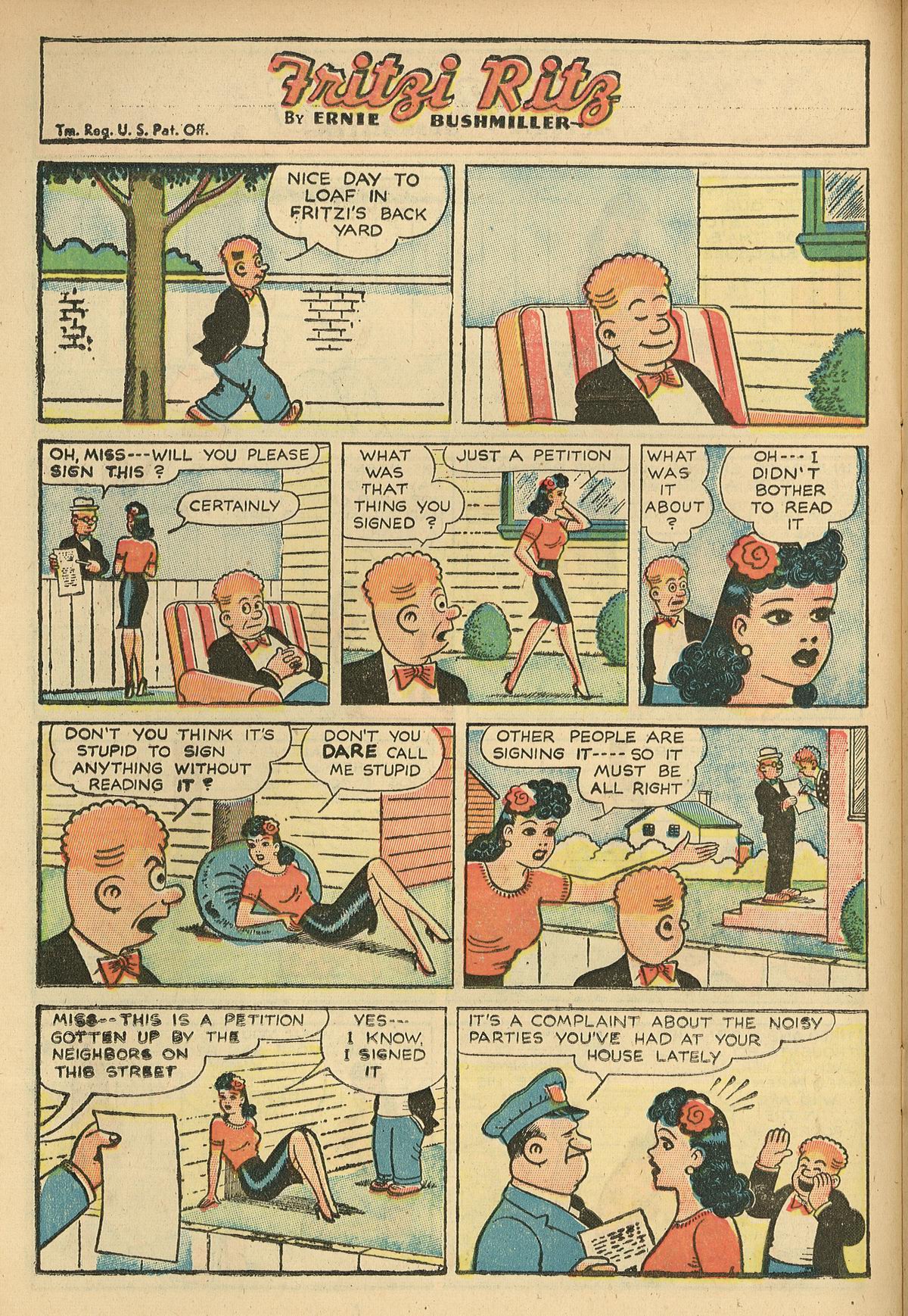 Read online Fritzi Ritz (1948) comic -  Issue #3 - 22