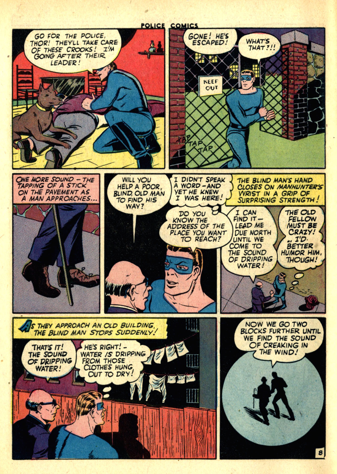 Read online Police Comics comic -  Issue #30 - 56