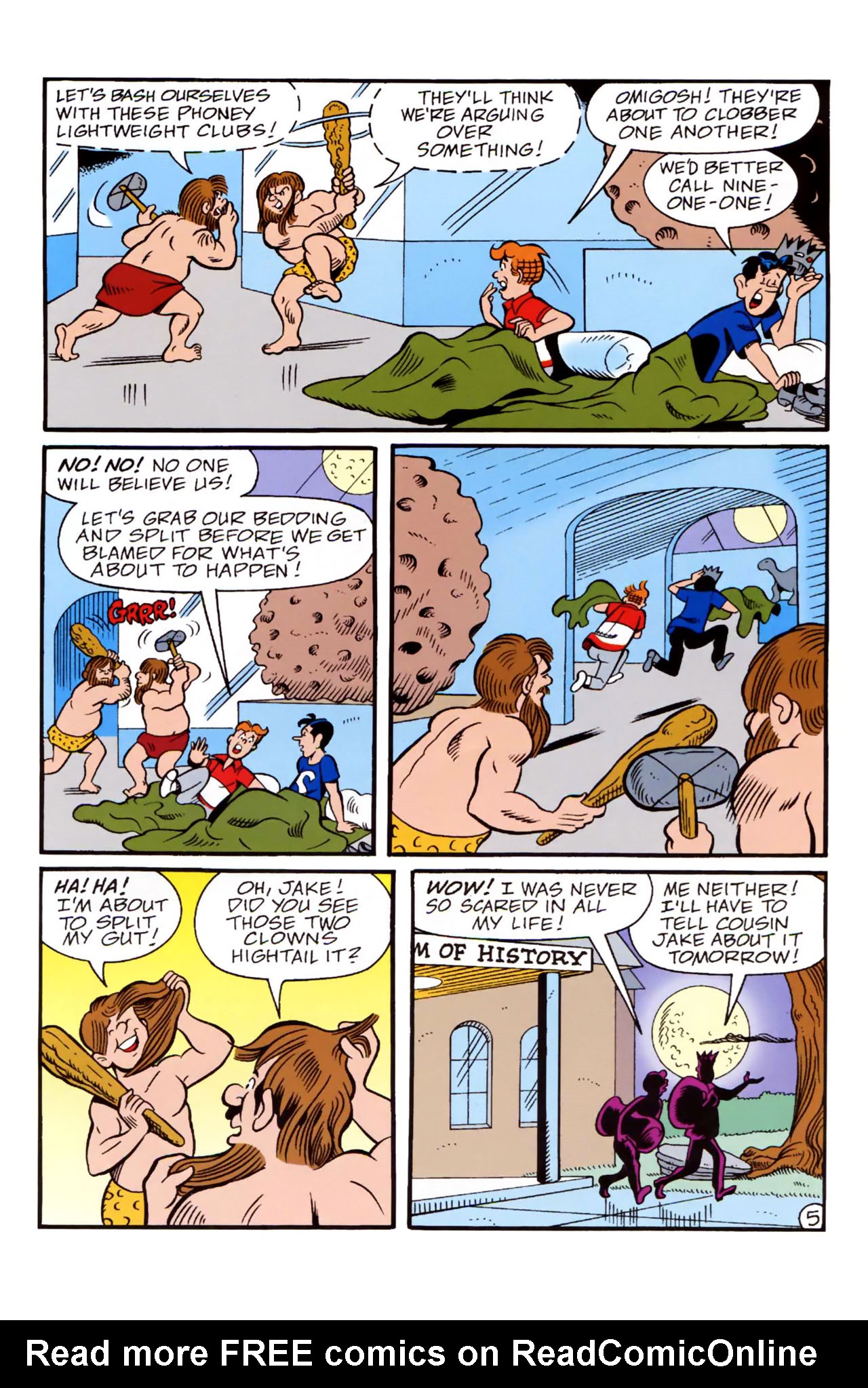 Read online Archie: "The Mystery of the Museum Sleep-In" comic -  Issue # Full - 7