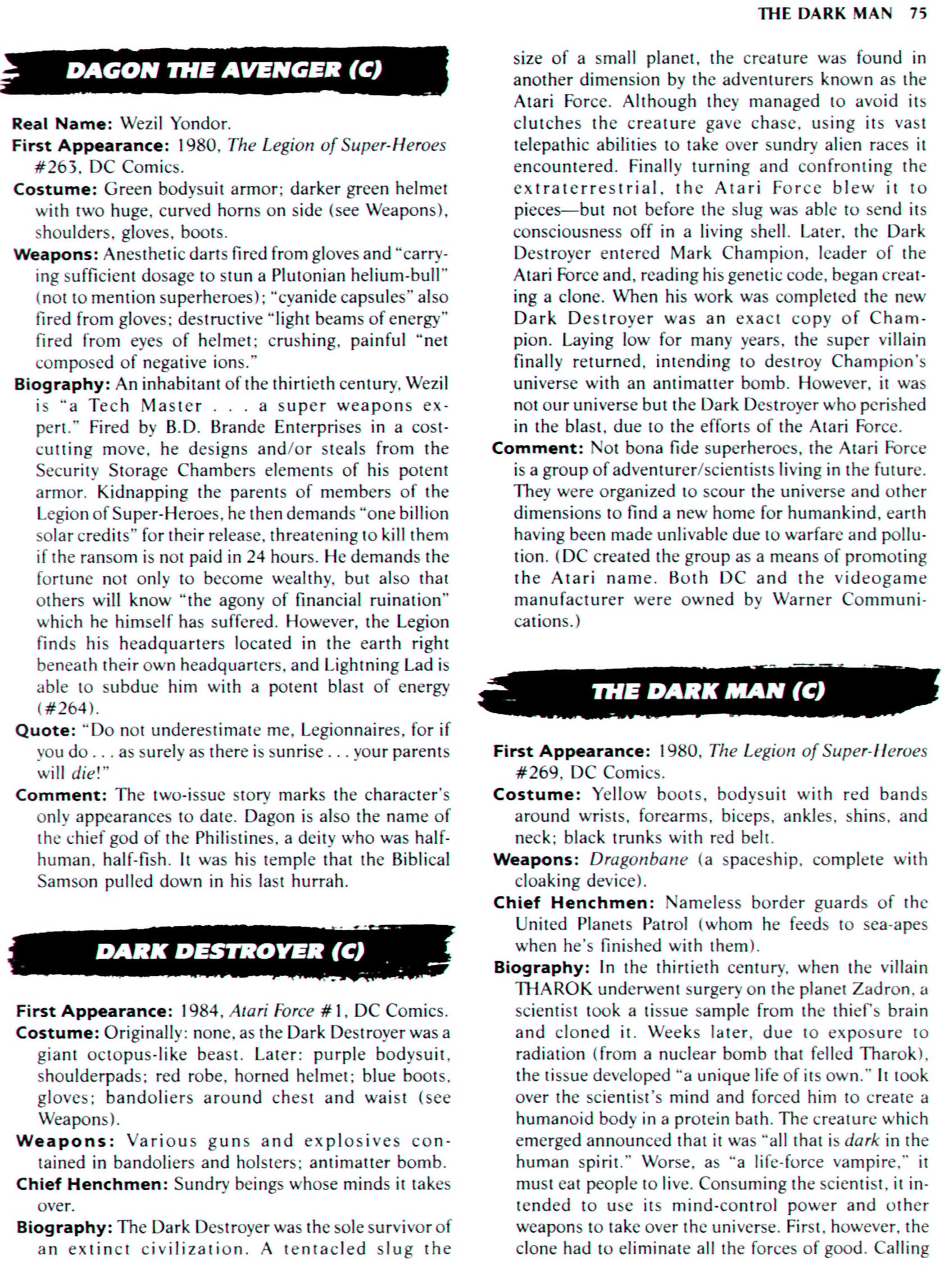 Read online The Encyclopedia of Super Villains comic -  Issue # TPB (Part 1) - 93