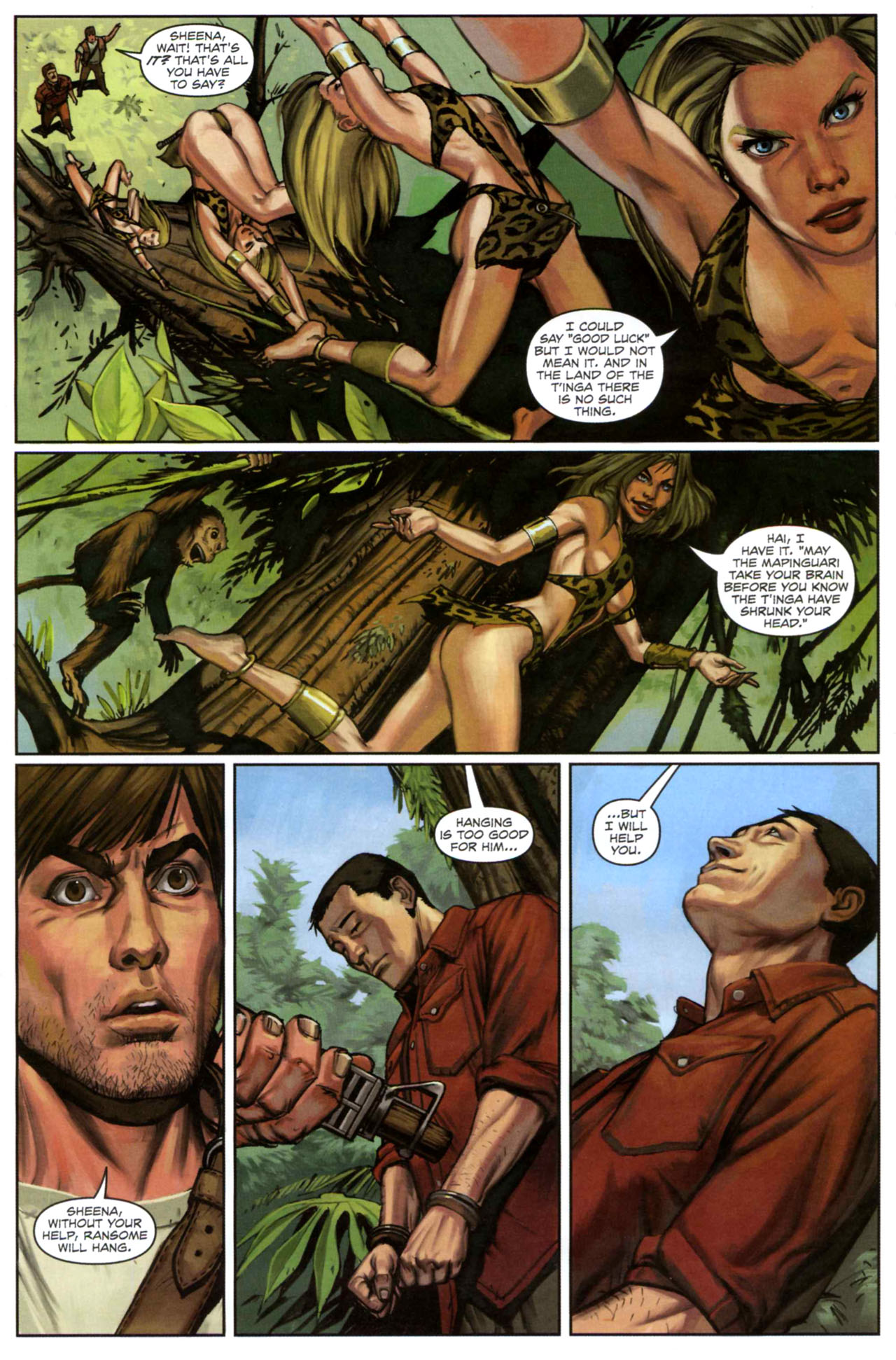Read online Sheena - Trail of the Mapinguari comic -  Issue # Full - 20