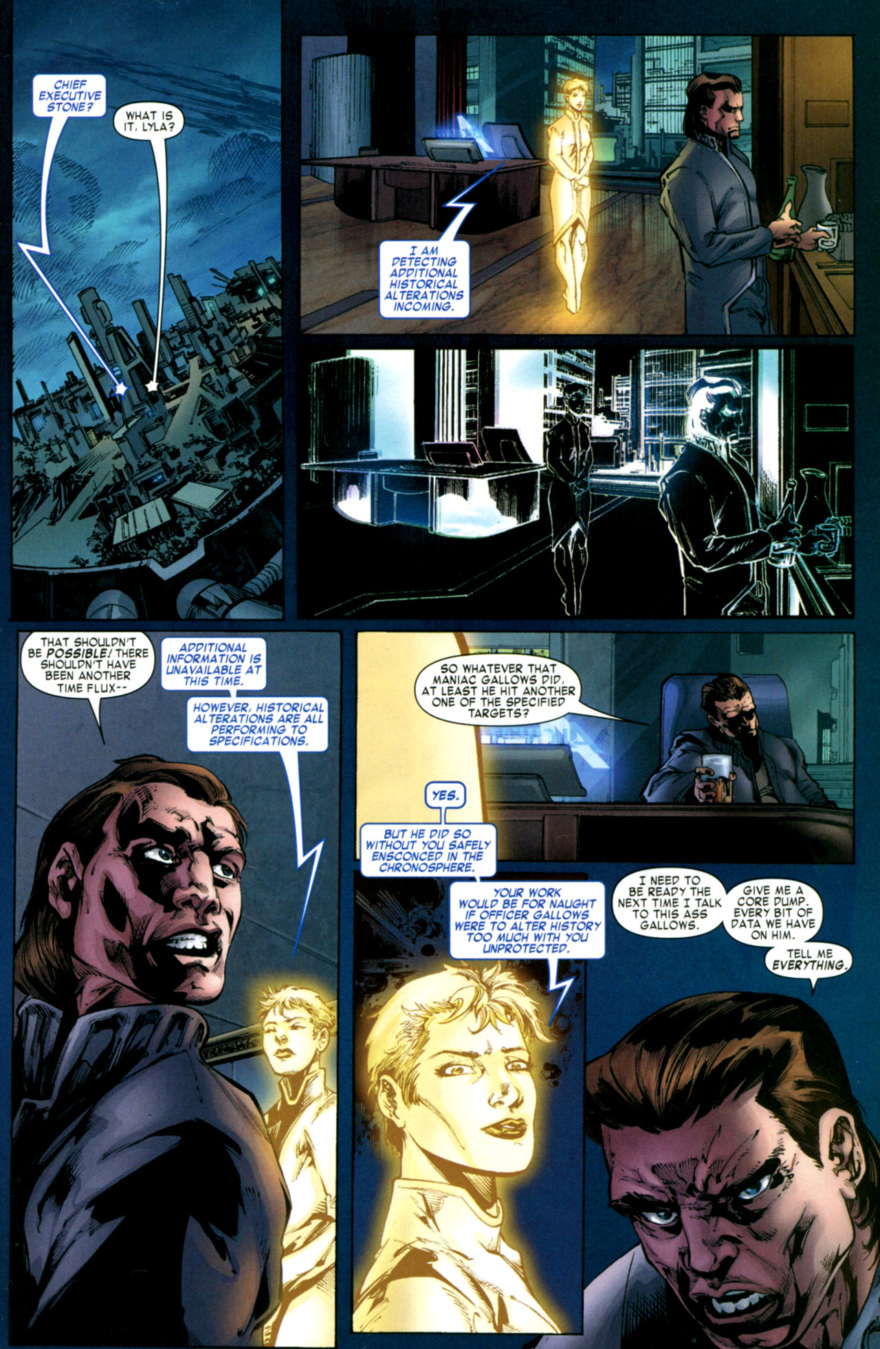 Read online Timestorm 2009/2099 comic -  Issue #1 - 19