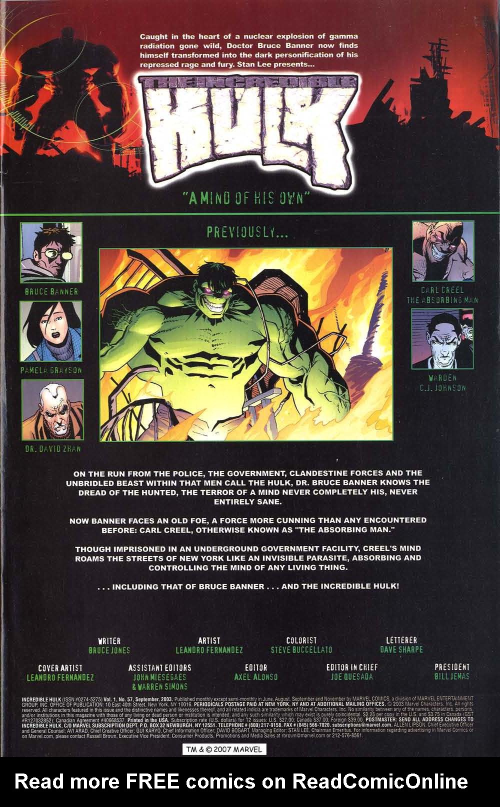 The Incredible Hulk (2000) Issue #57 #46 - English 3