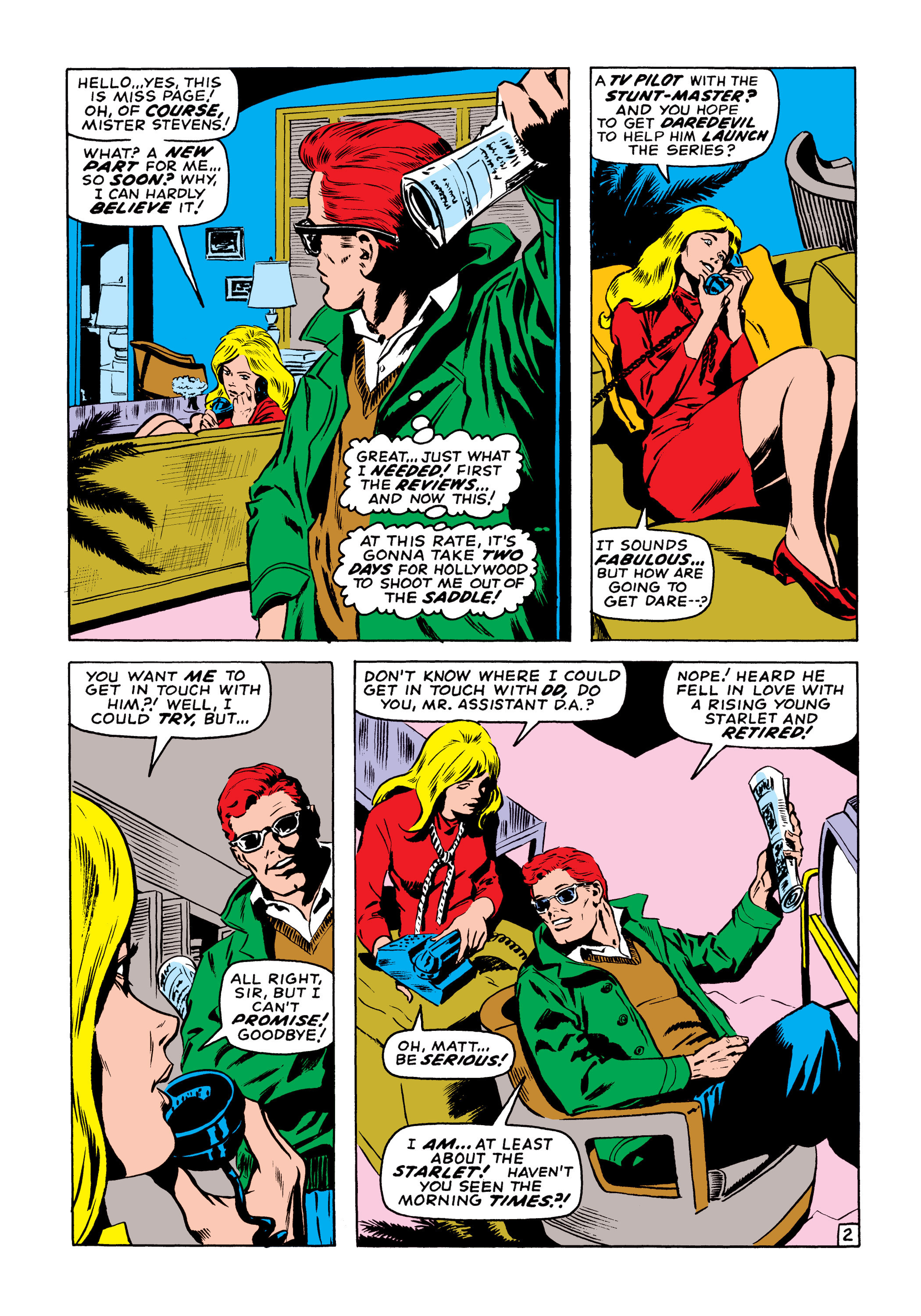 Read online Marvel Masterworks: Daredevil comic -  Issue # TPB 7 (Part 1) - 69