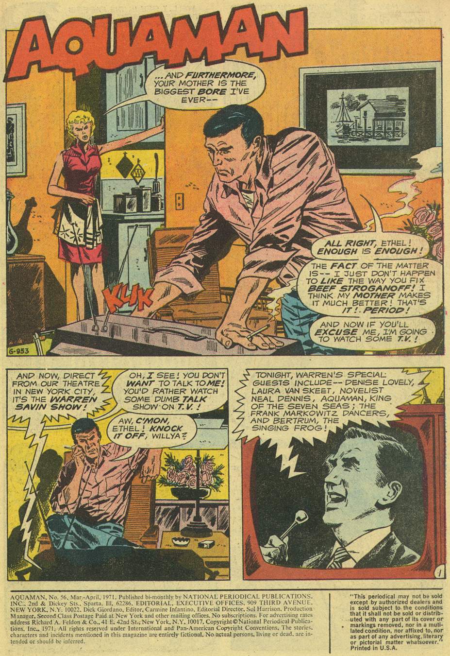 Read online Aquaman (1962) comic -  Issue #56 - 3