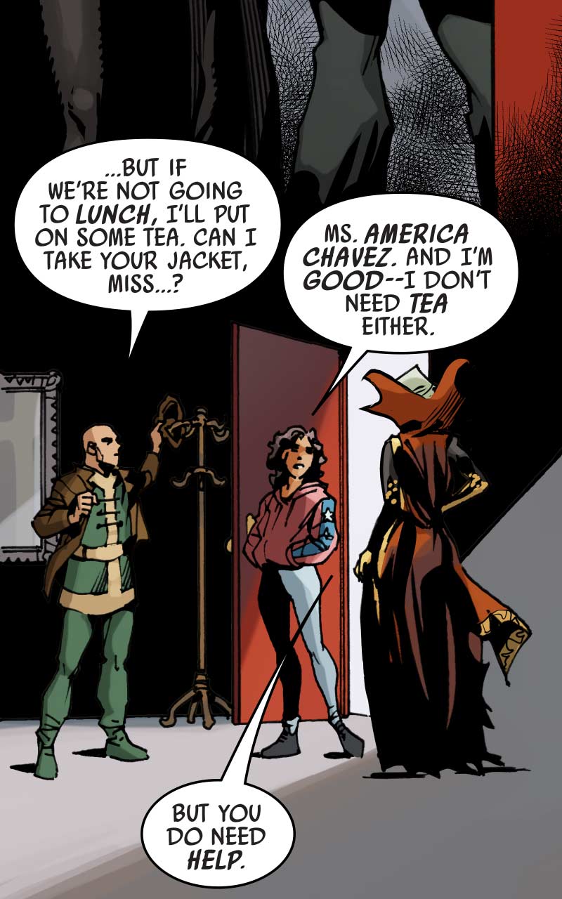 Read online Strange Tales: Clea, Wong & America Infinity Comic comic -  Issue # Full - 8
