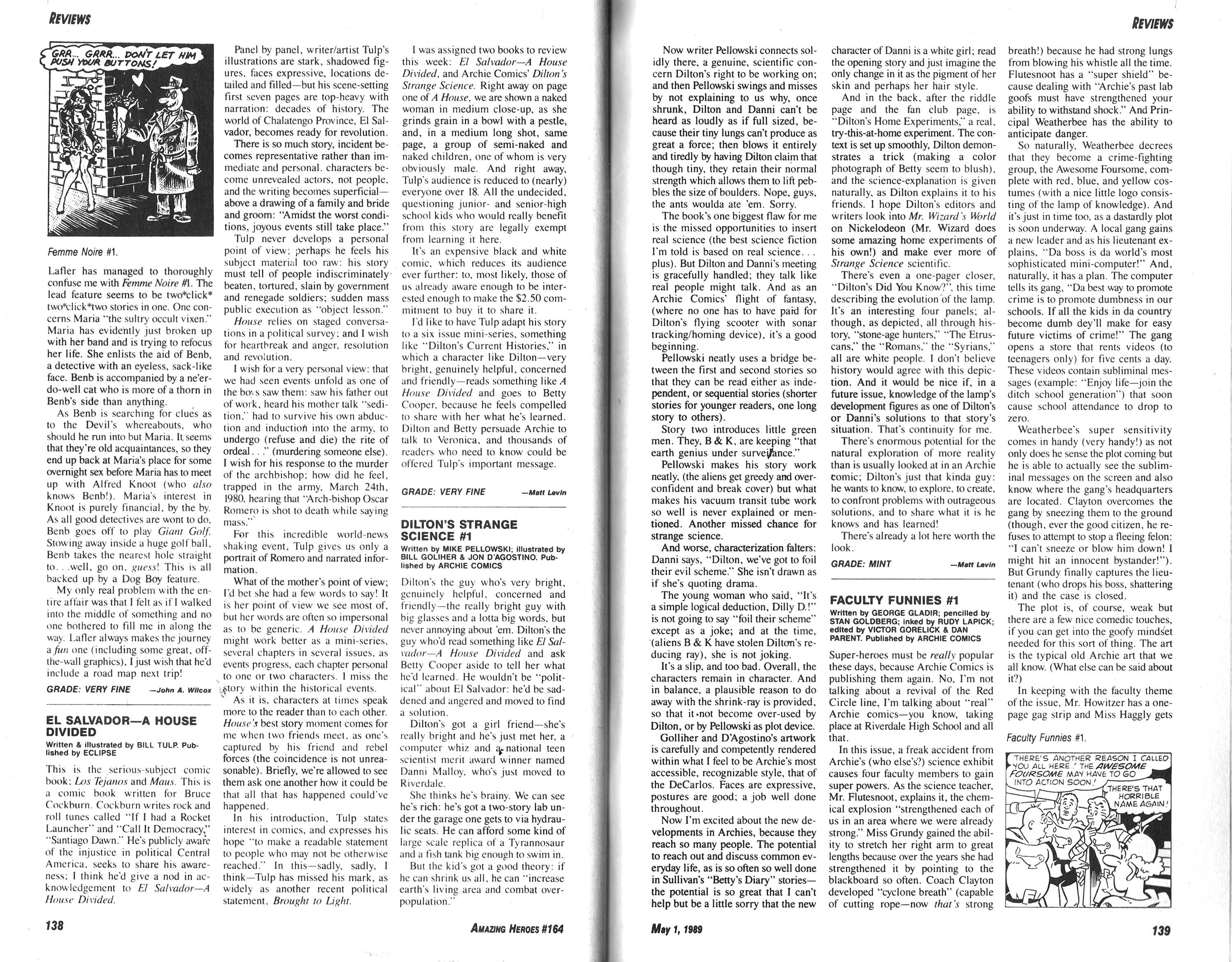 Read online Amazing Heroes comic -  Issue #164 - 70