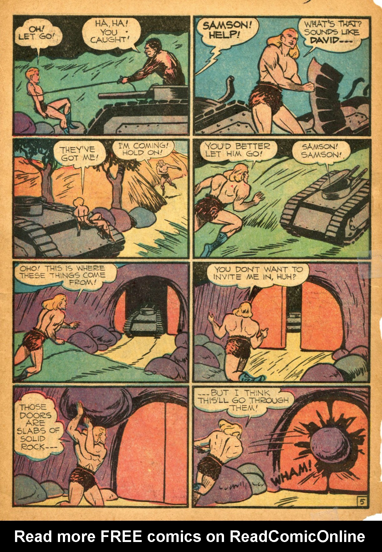Read online Samson (1940) comic -  Issue #2 - 7