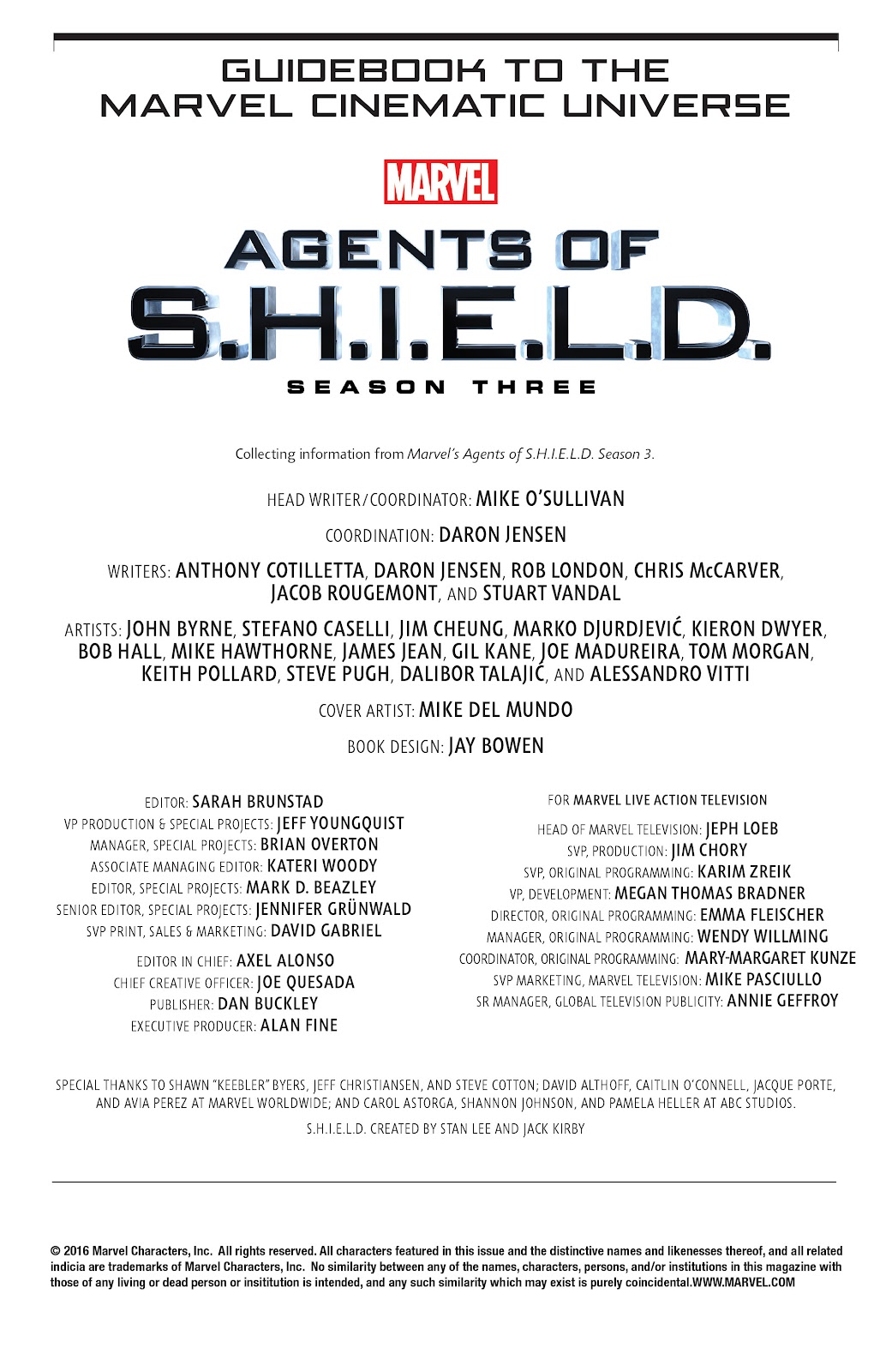 Guidebook to the Marvel Cinematic Universe - Marvel's Agents of S.H.I.E.L.D. Season Three issue Full - Page 2