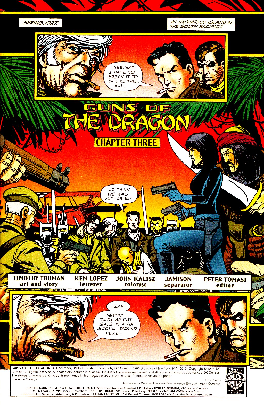 Read online Guns of the Dragon comic -  Issue #3 - 2