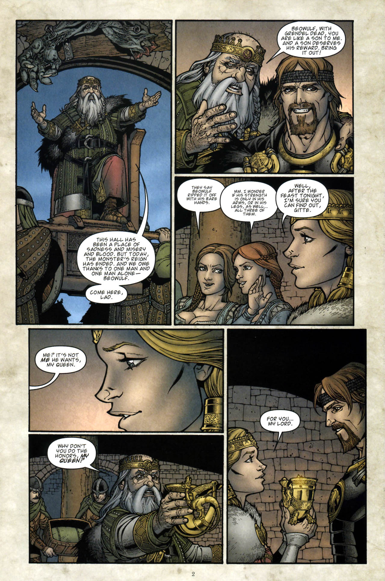 Read online Beowulf (2007) comic -  Issue #3 - 4