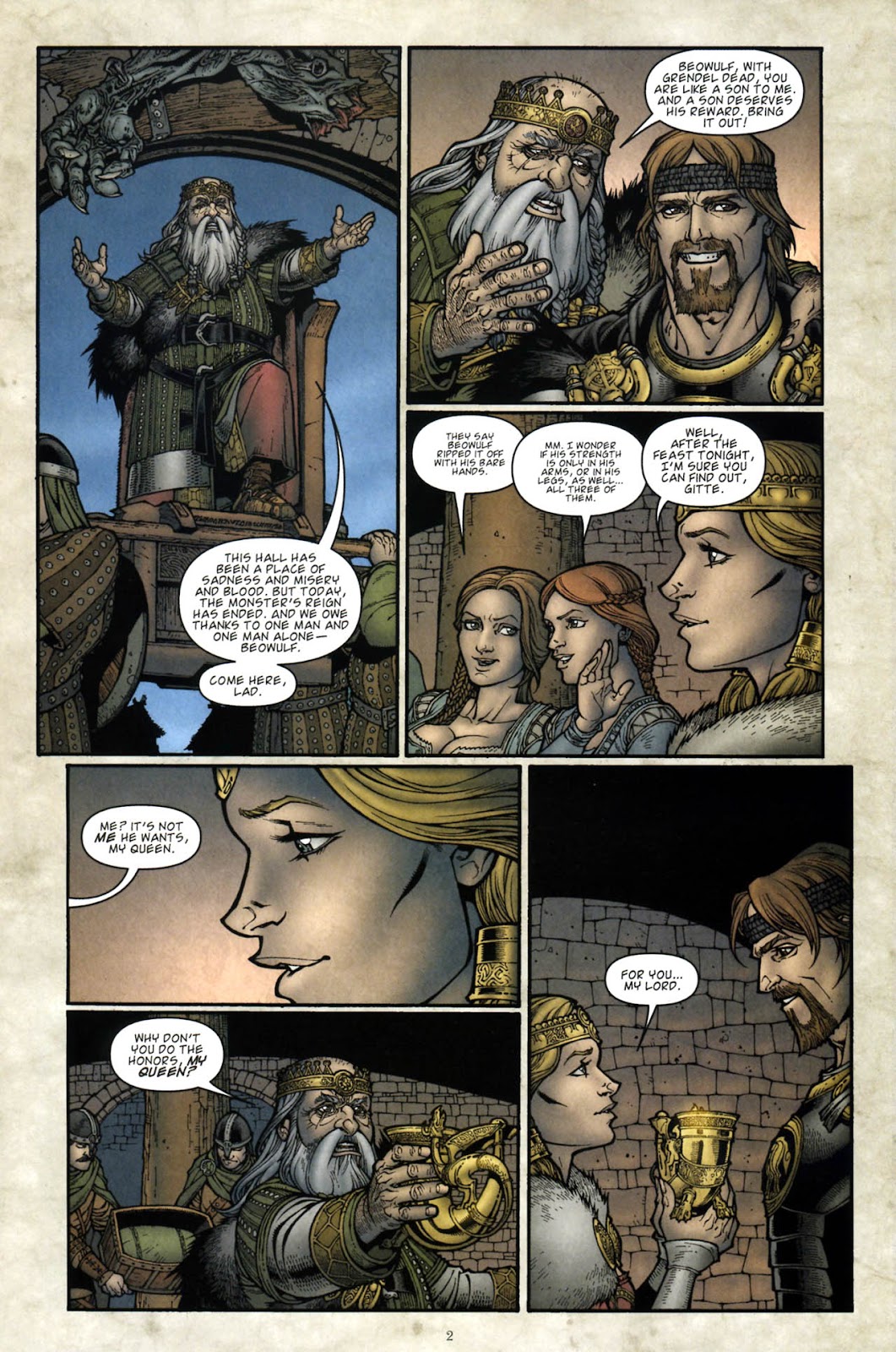 beowulf comic strip assignment