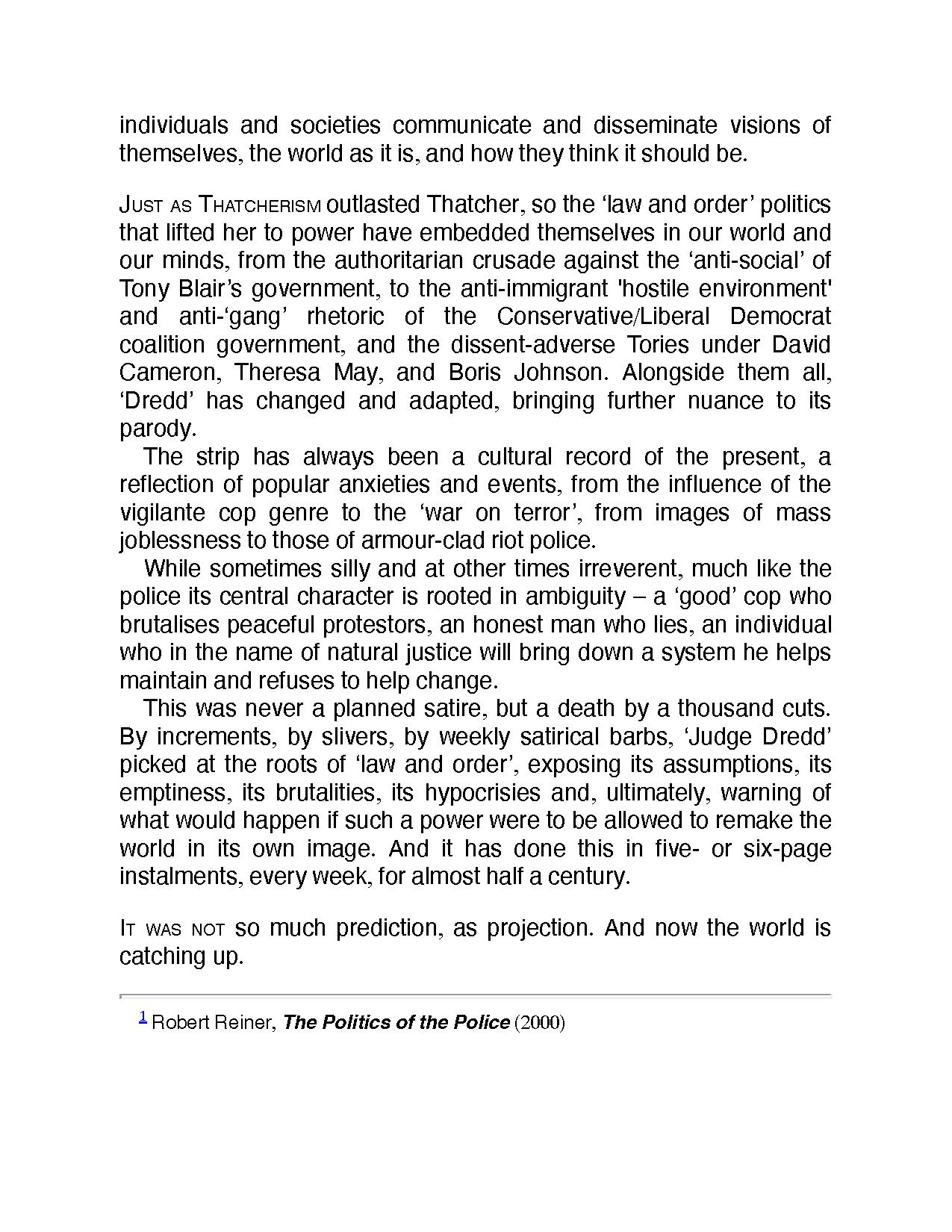 Read online I am the Law: How Judge Dredd Predicted Our Future comic -  Issue # TPB (Part 1) - 20